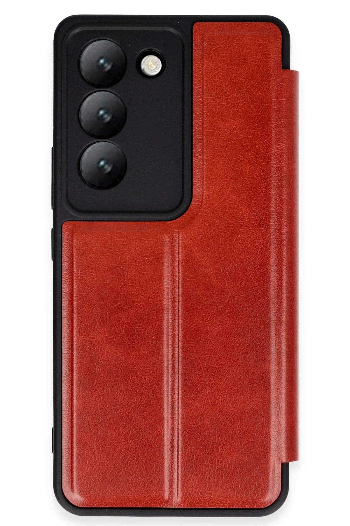 Vivo V30 Lite 4G Kılıf Flip Cover - Kırmızı-(5796)