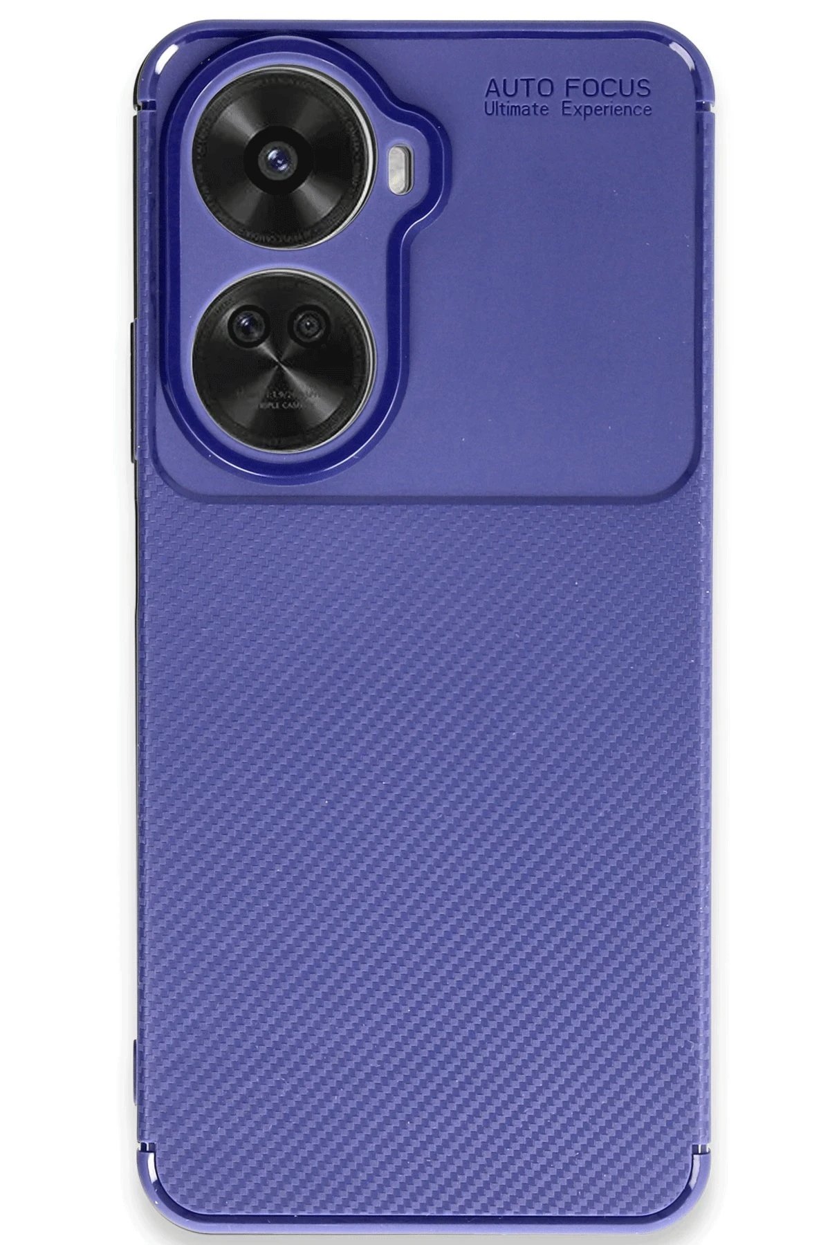 Huawei Nova 12 SE Kılıf Auto Focus Karbon Kapak - Lacivert-(5796)