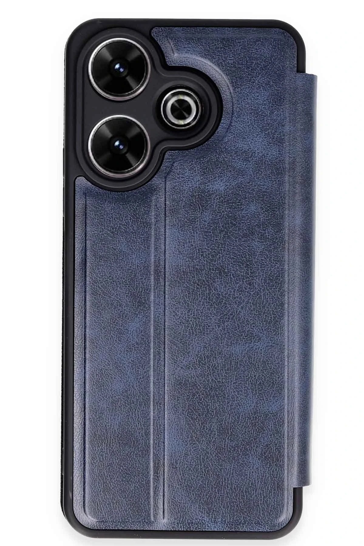 Xiaomi Redmi 13 4G Kılıf Flip Cover - Lacivert-(5796)