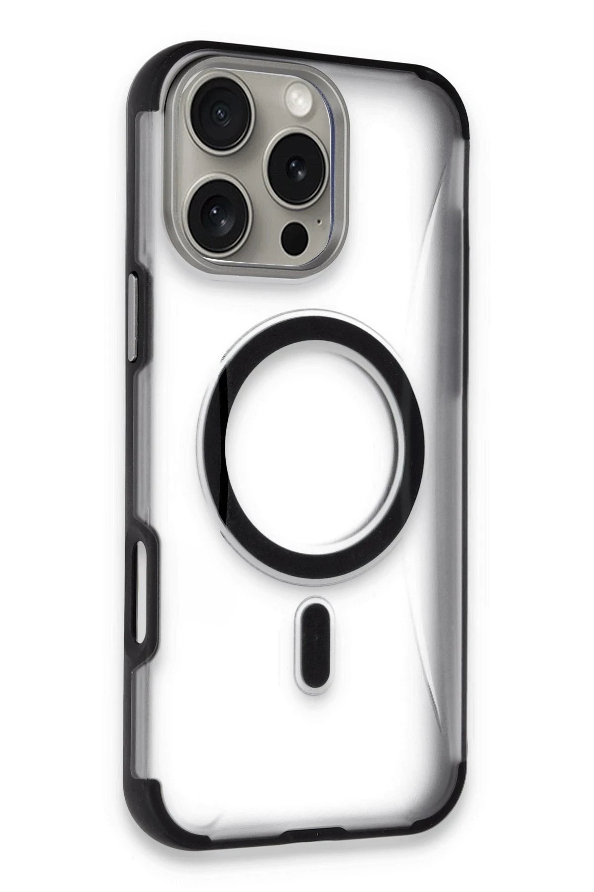 iPhone 14 Pro Max Hilton Magsafe Kapak - Siyah-(5796)