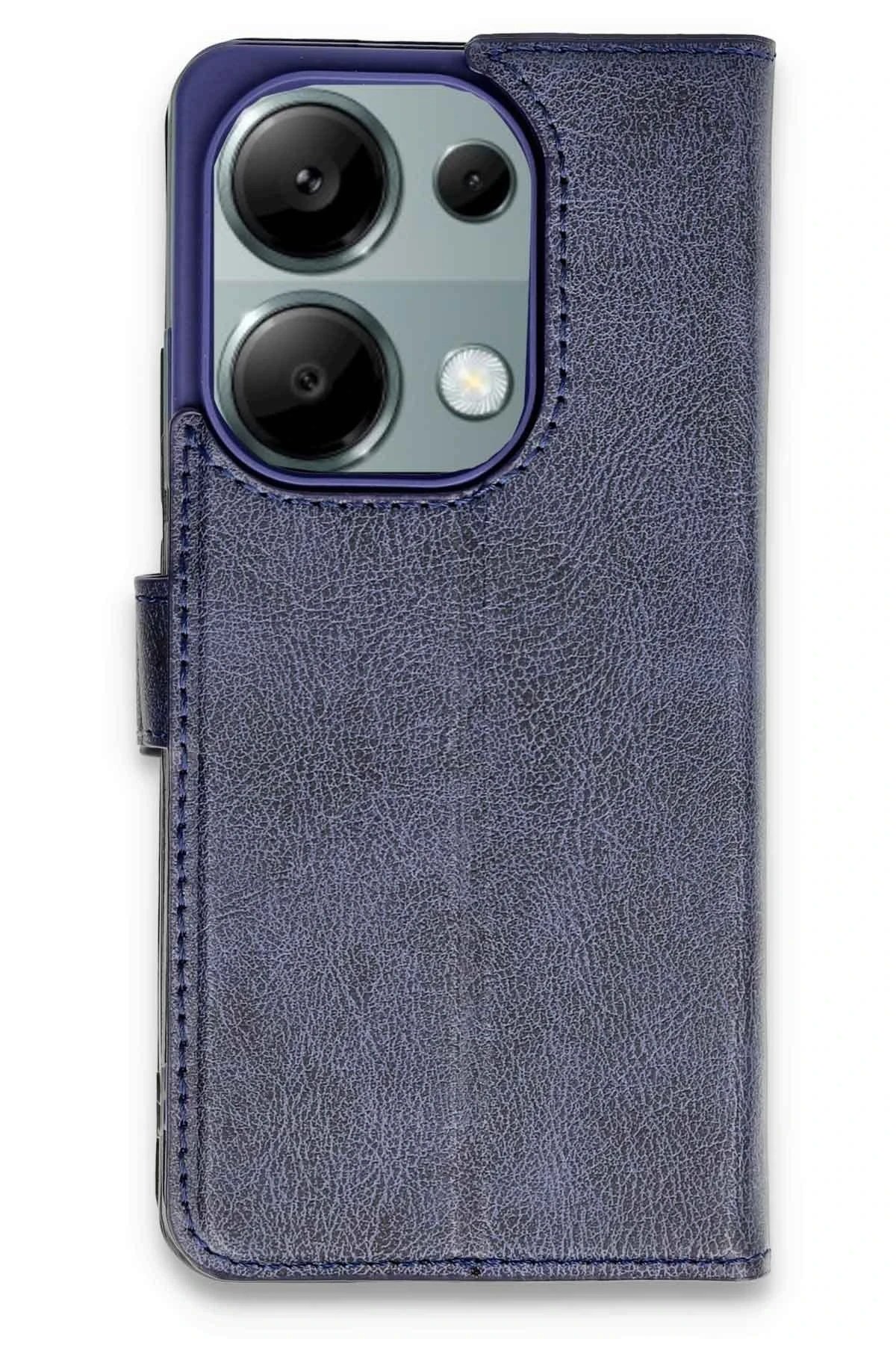 Xiaomi Redmi Note 13 Pro 4G Kılıf Trend S Plus Kapaklı Kılıf - Lacivert-(5796)