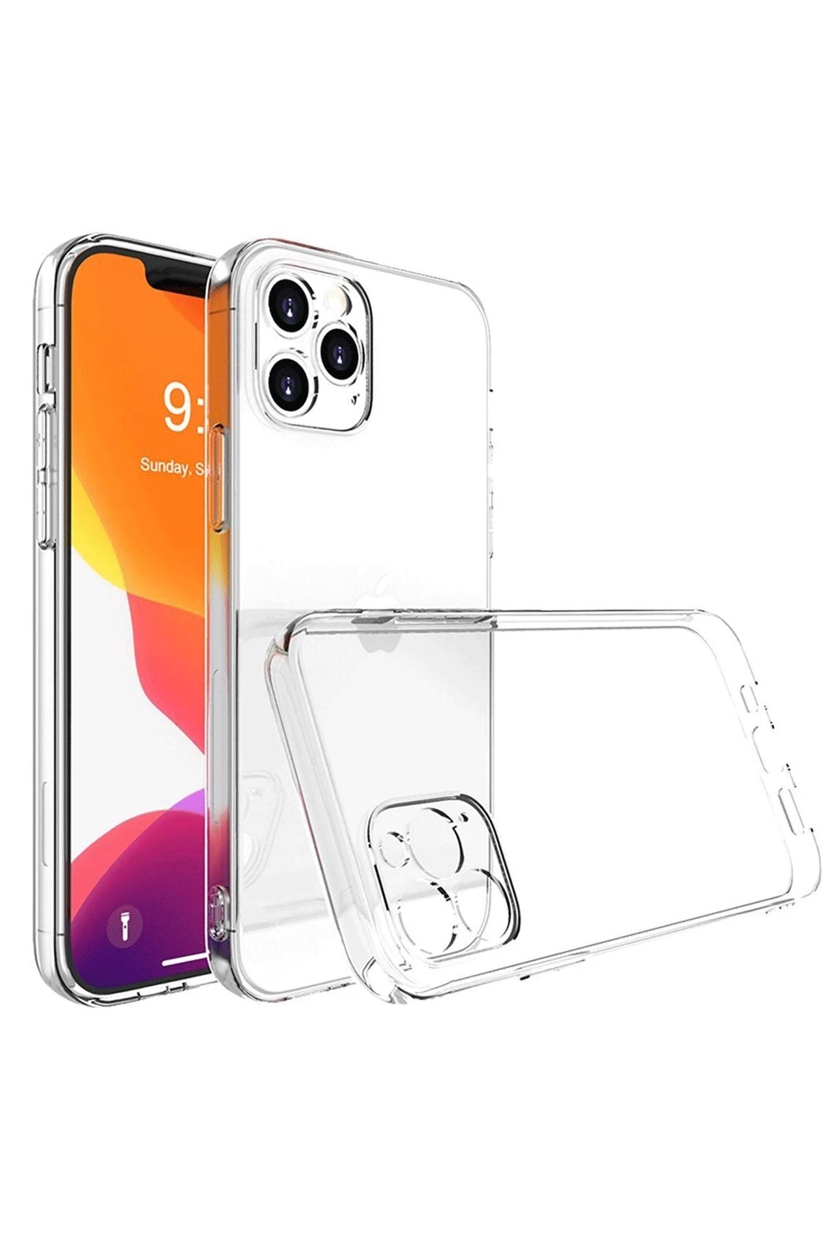 iPhone 16 Pro Max Kılıf Lüx Şeffaf Silikon-(5796)