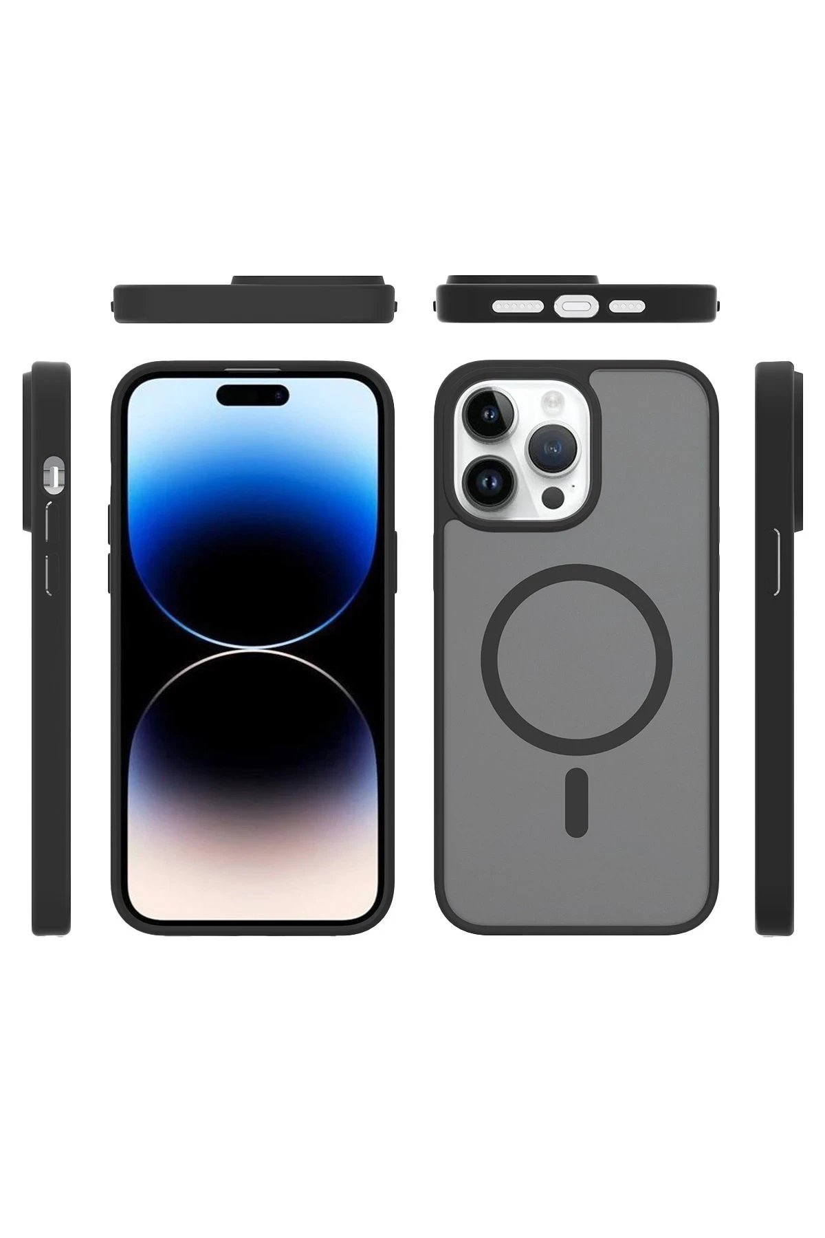 iPhone 11 Pro Max Jota Magsafe Kapak - Derin Mor-(5796)