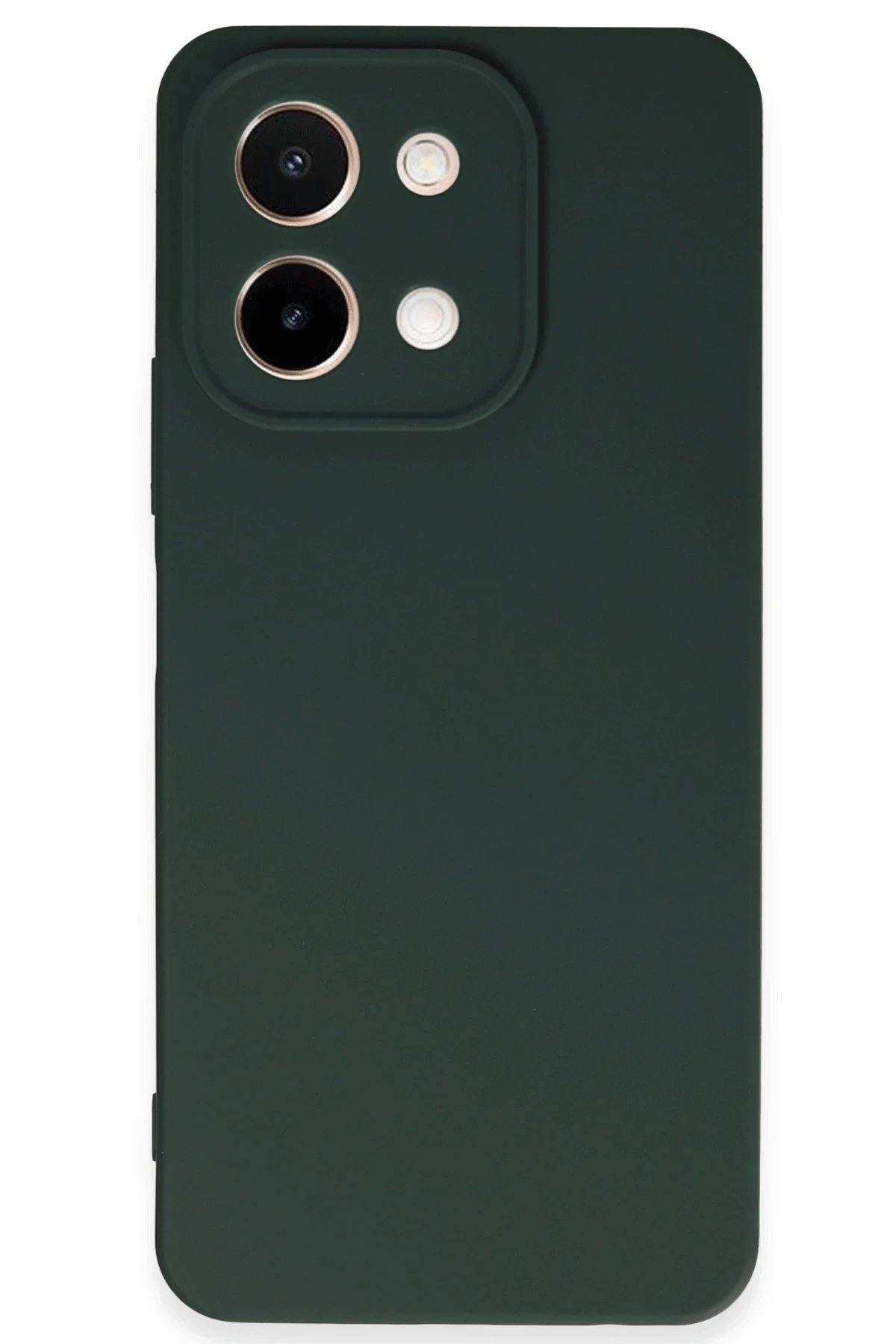 Vivo Y28 Kılıf First Silikon - Koyu Yeşil-(5796)