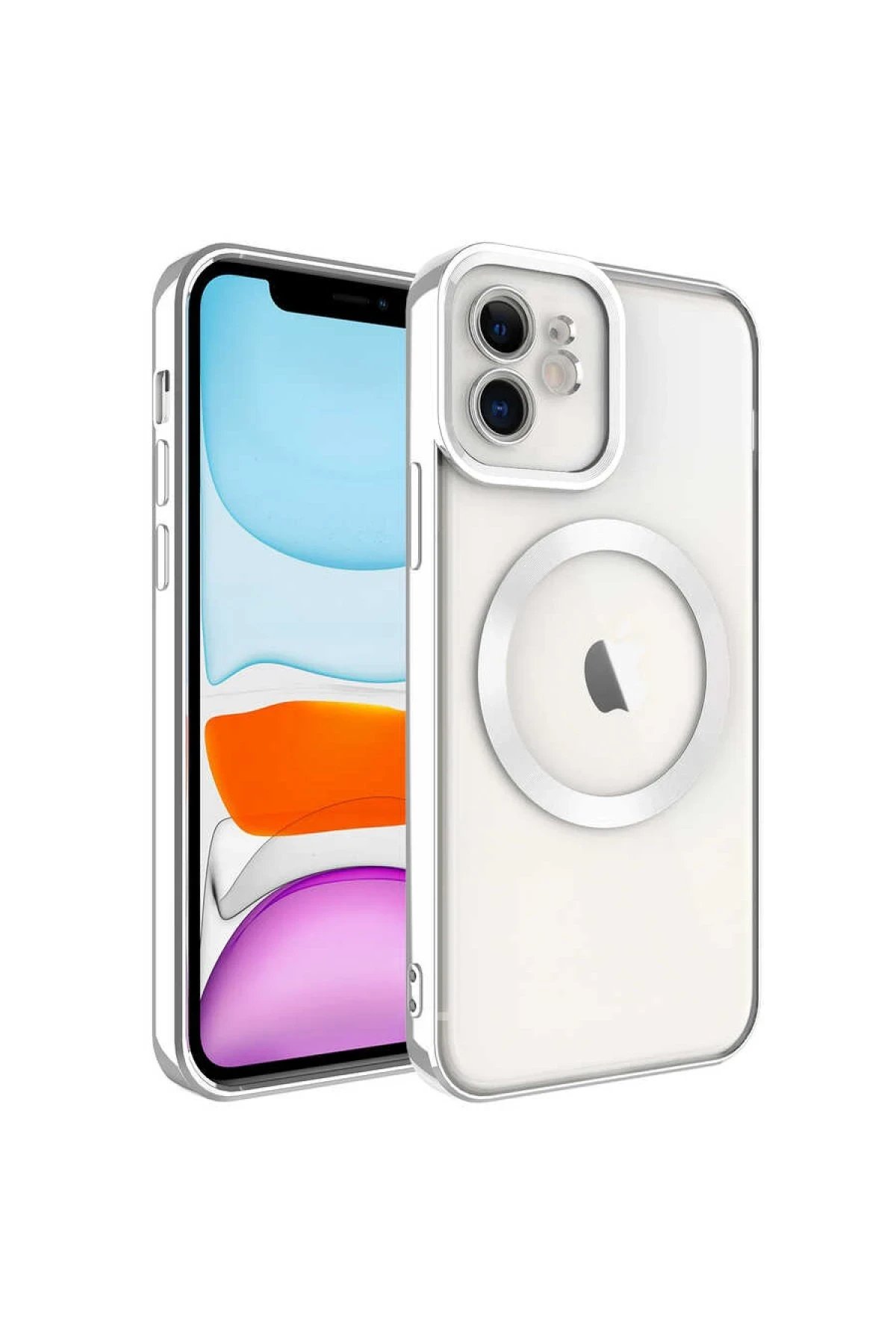 iPhone 12 Kılıf Kross Magneticsafe Kapak - Titan Gri-(5796)