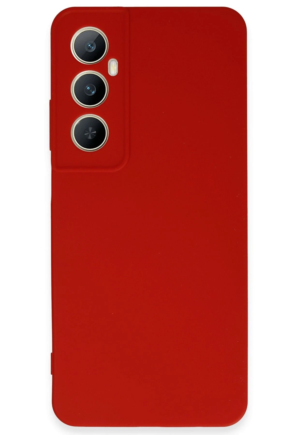 Realme C65 Kılıf First Silikon - Kırmızı-(5796)