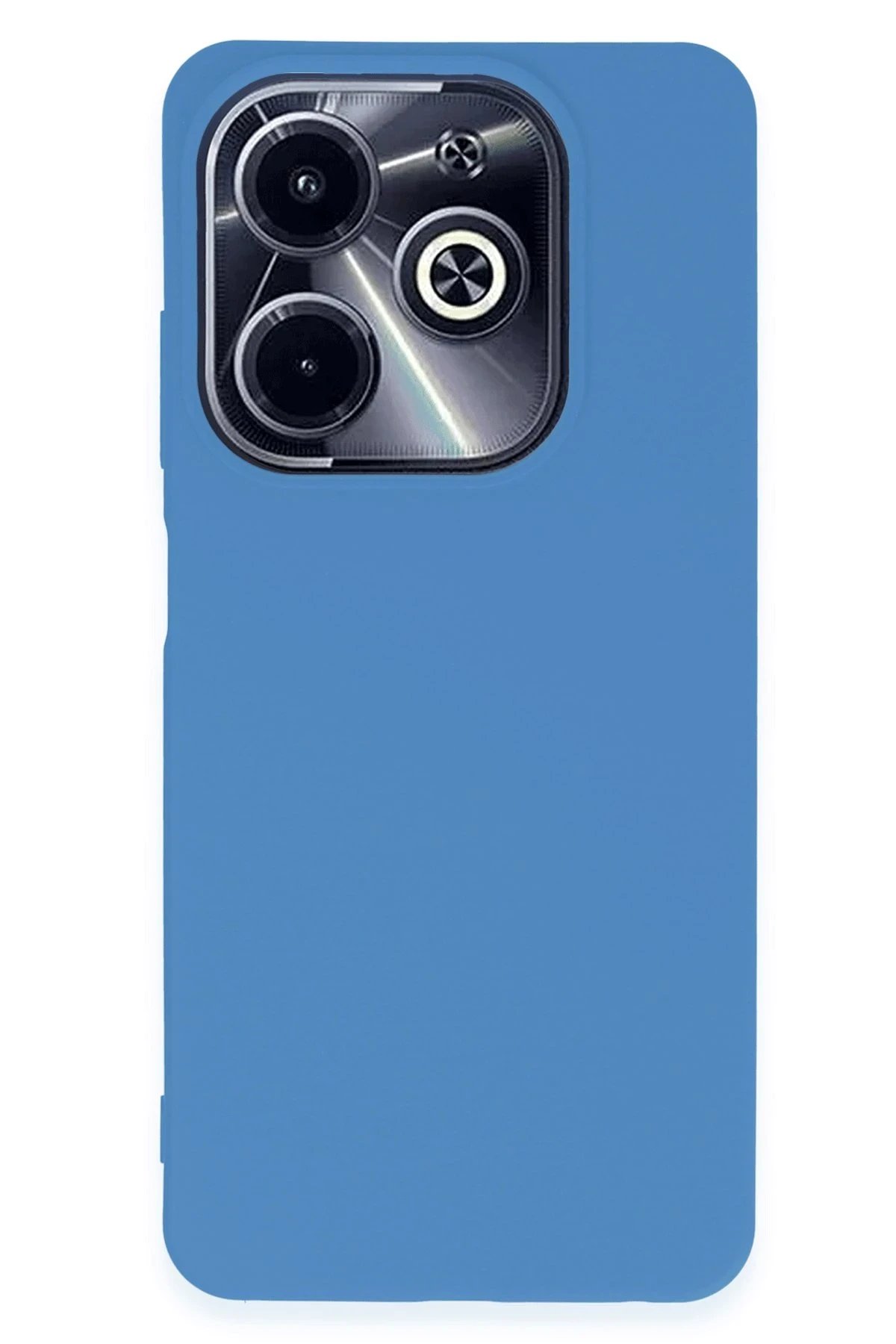İnfinix Hot 40i Kılıf First Silikon - Mavi-(5796)