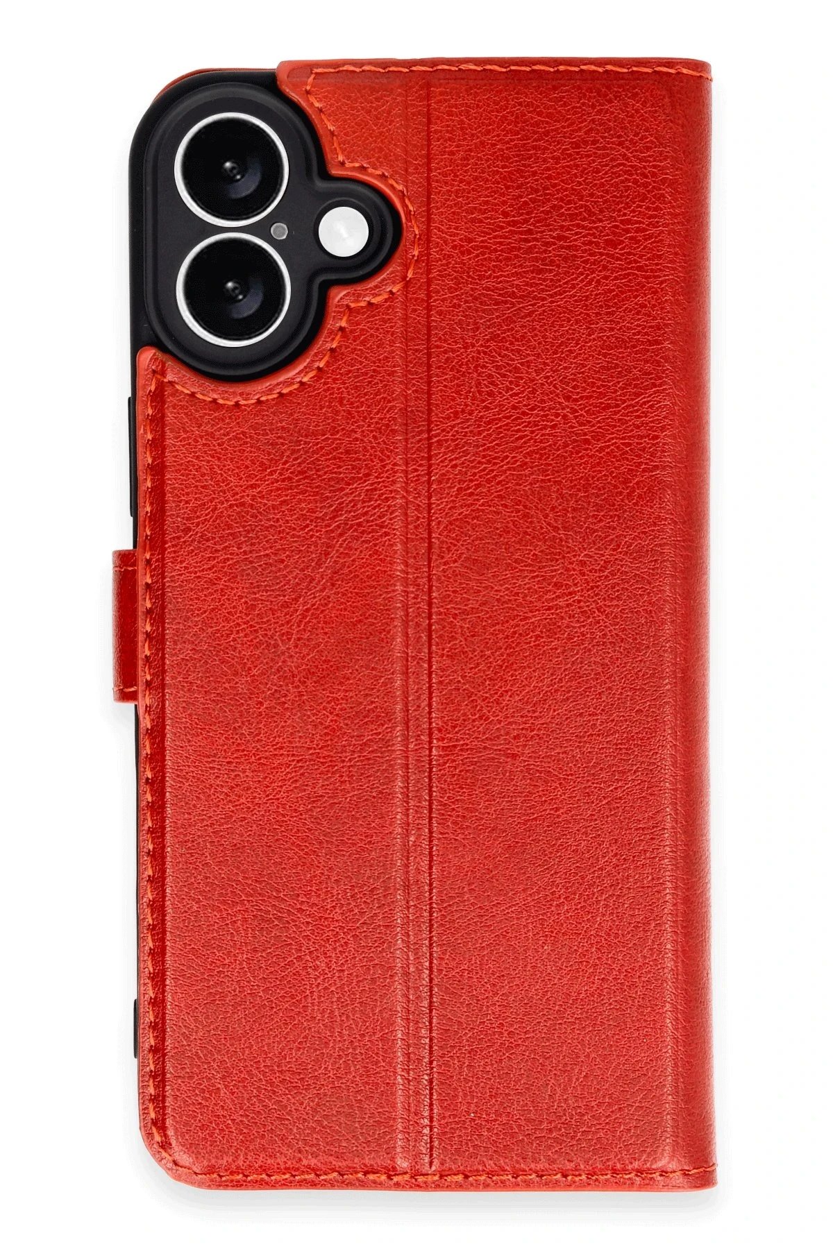 iPhone 16 Plus Kılıf Trend S Plus Kapaklı Kılıf - Kırmızı-(5796)