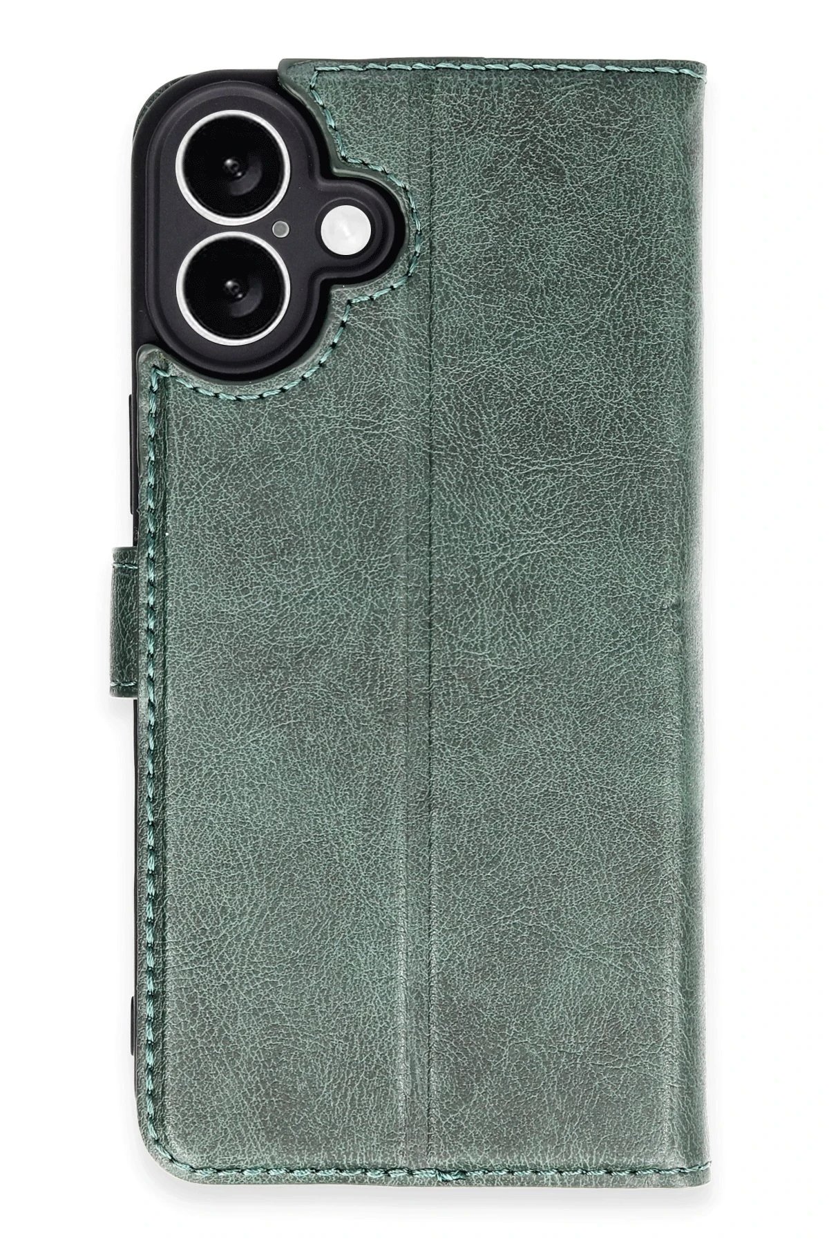 iPhone 16 Plus Kılıf Trend S Plus Kapaklı Kılıf - Yeşil-(5796)