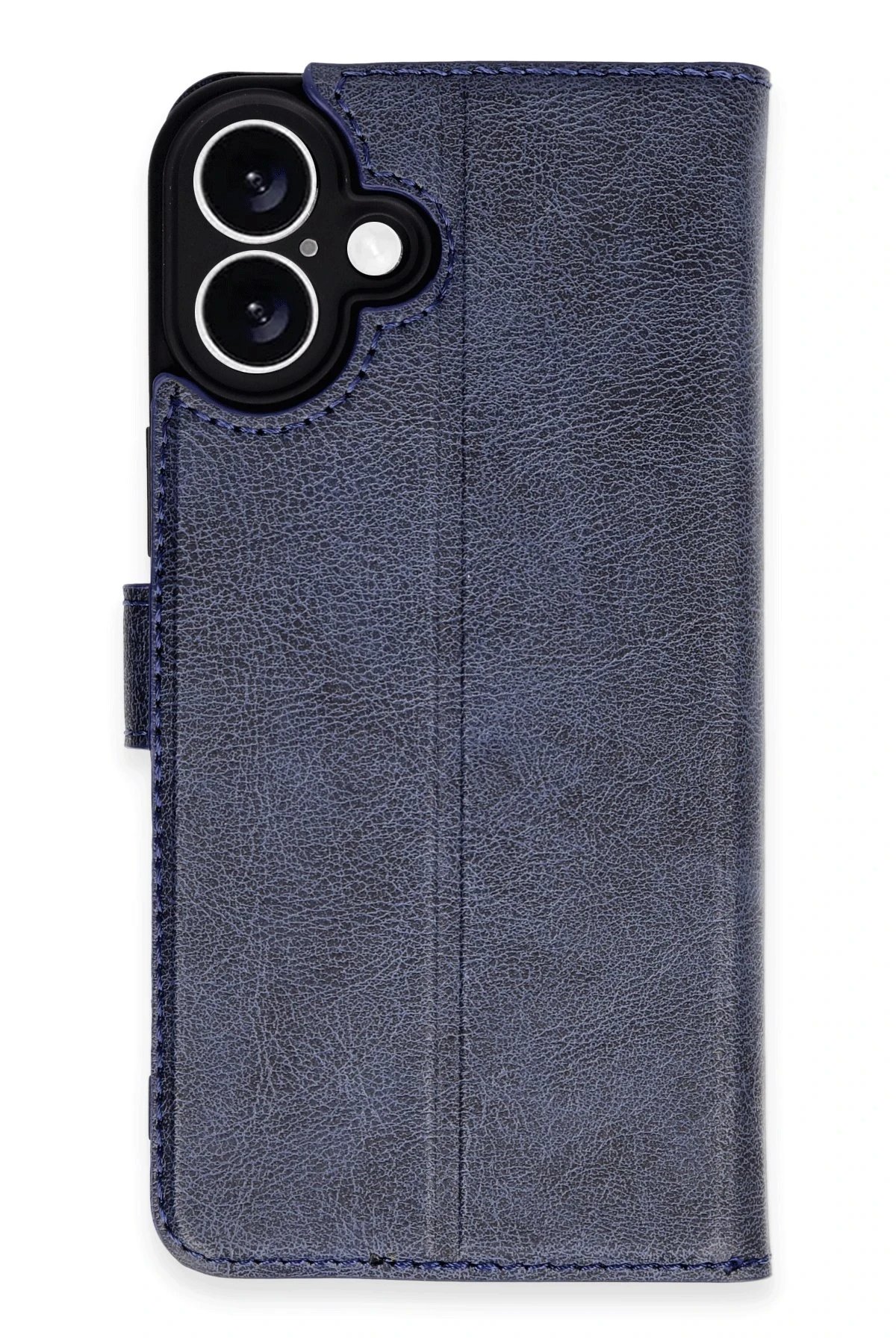 iPhone 16 Plus Kılıf Trend S Plus Kapaklı Kılıf - Lacivert-(5796)