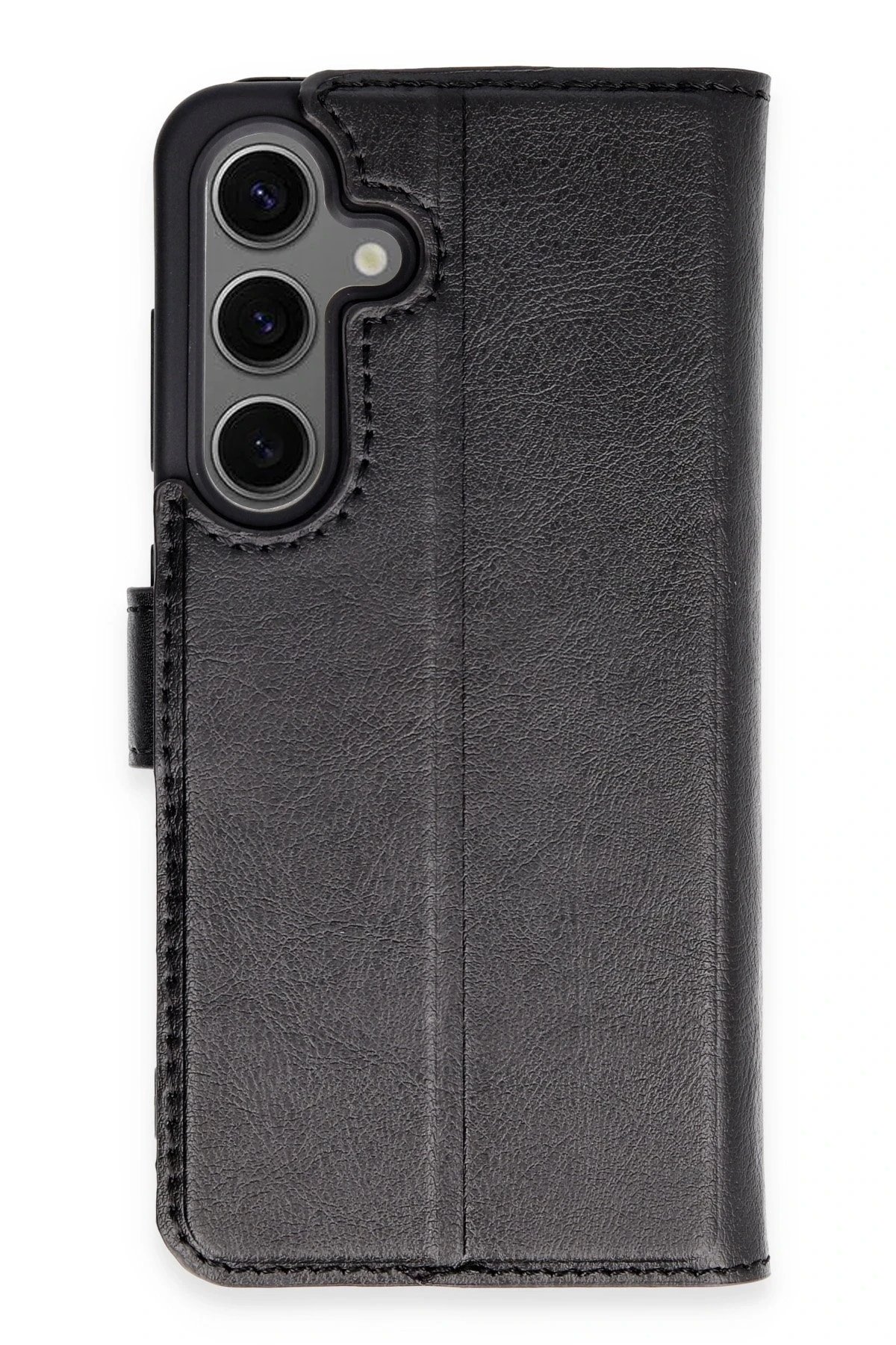 Samsung Galaxy S24 Kılıf Trend S Plus Kapaklı Kılıf - Siyah-(5796)