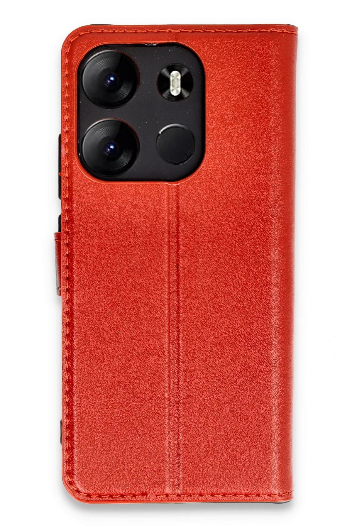 Tecno Spark Go 2023 Kılıf Trend S Plus Kapaklı Kılıf - Kırmızı-(5796)