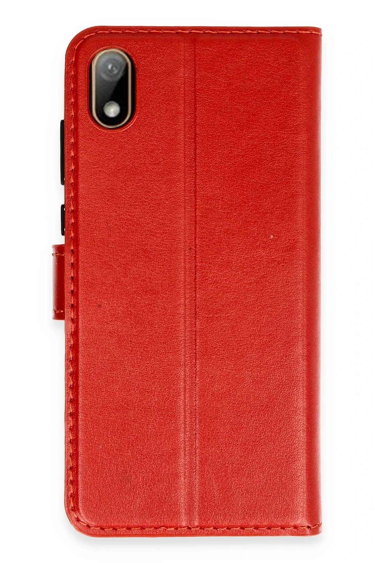 Huawei Y5 2019 Kılıf Trend S Plus Kapaklı Kılıf - Kırmızı-(5796)