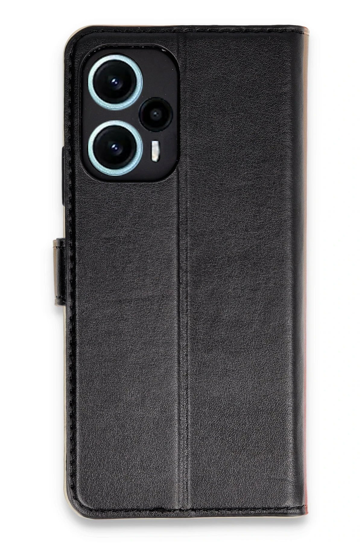 Xiaomi Poco F5 Kılıf Trend S Plus Kapaklı Kılıf - Siyah-(5796)