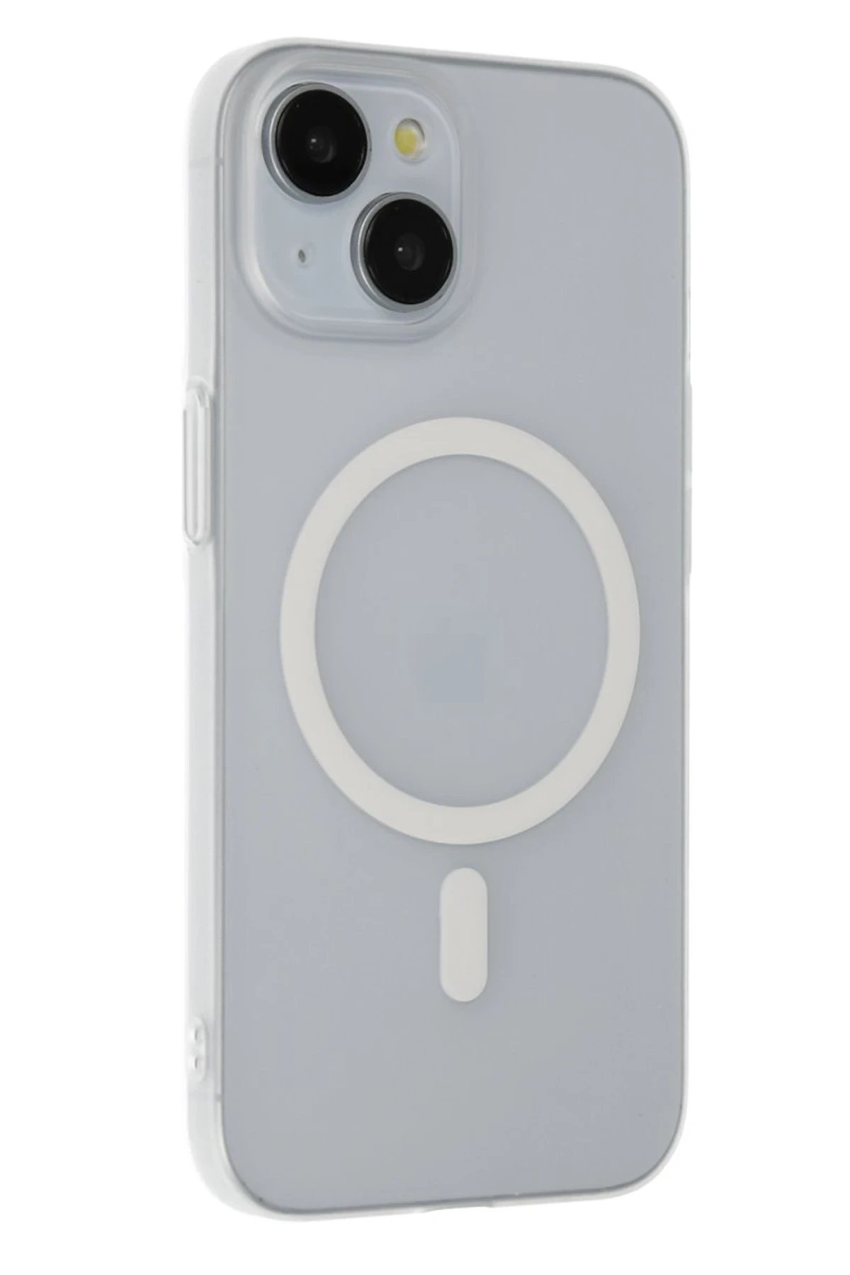 iPhone 15 Plus Tuna PC Slim Magsafe Kapak - Şeffaf-(5796)