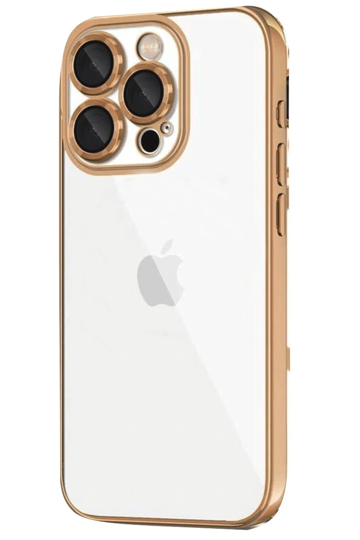 iPhone 16 Pro Kılıf Lensli Silikon - Desert-(5796)