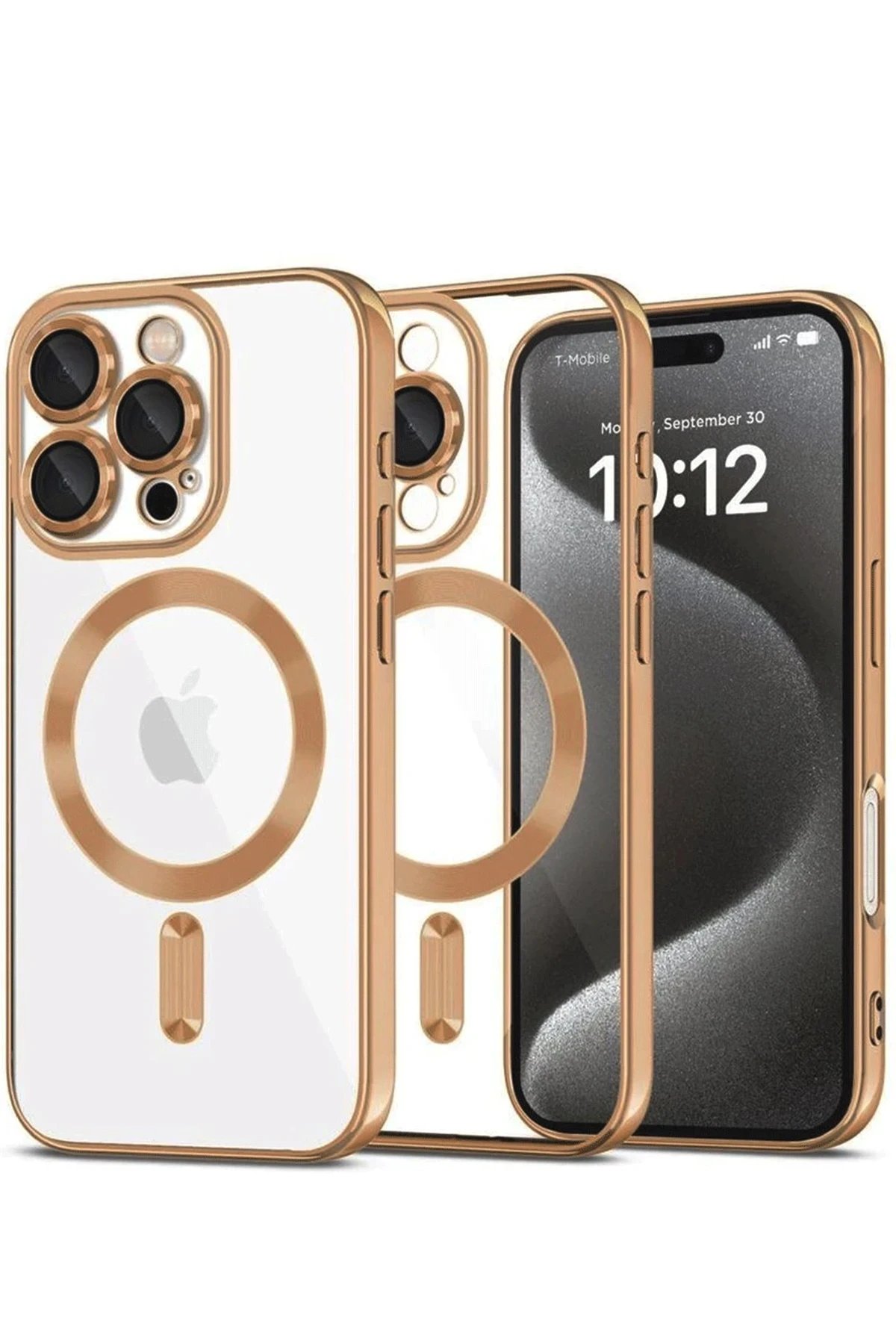 iPhone 16 Pro Max Kılıf Kross Magneticsafe Kapak - Çöl Titanyum-(5796)