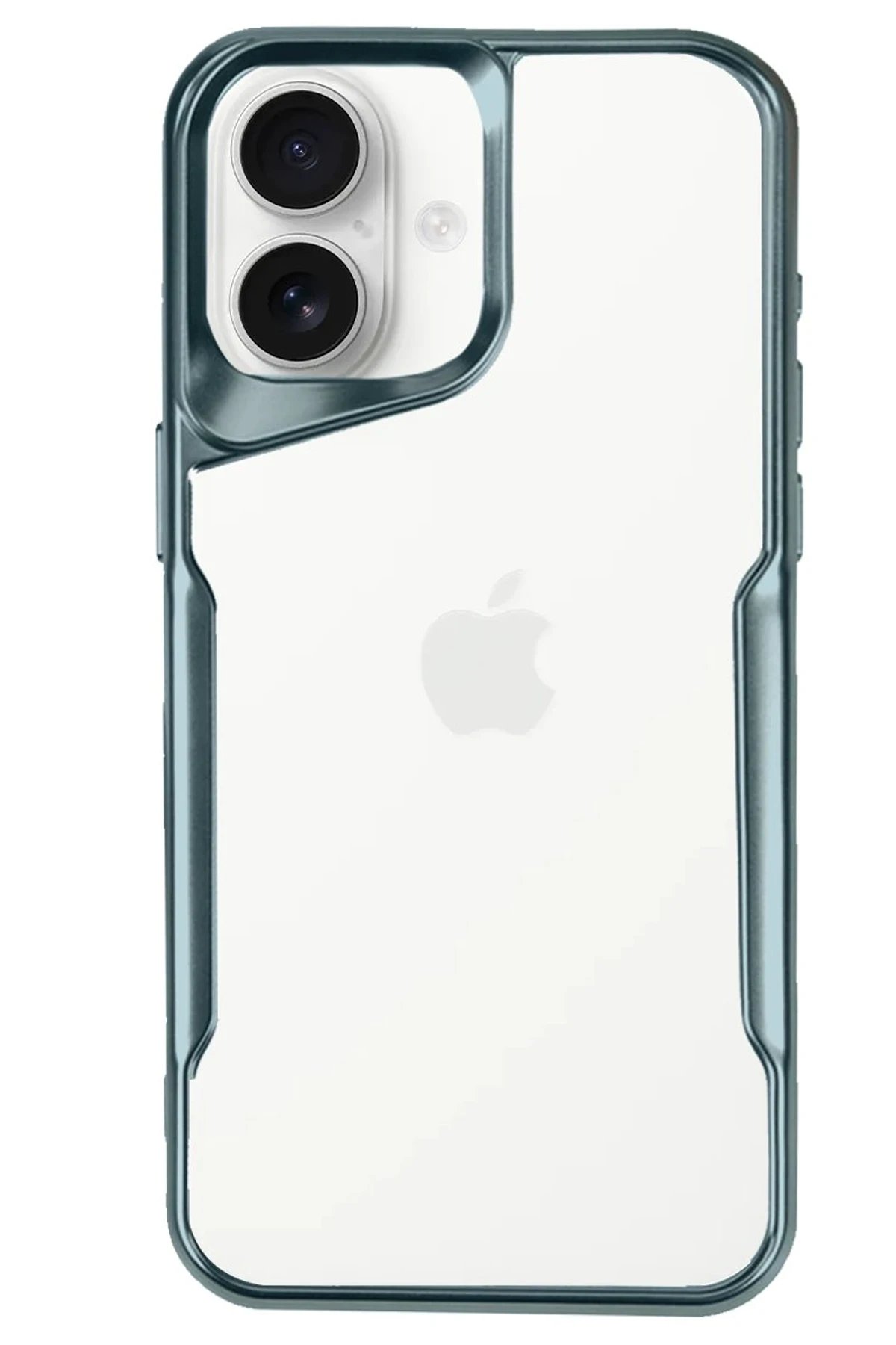 iPhone 16 Kılıf Boyi Silikon Kapak - Turkuaz-(5796)