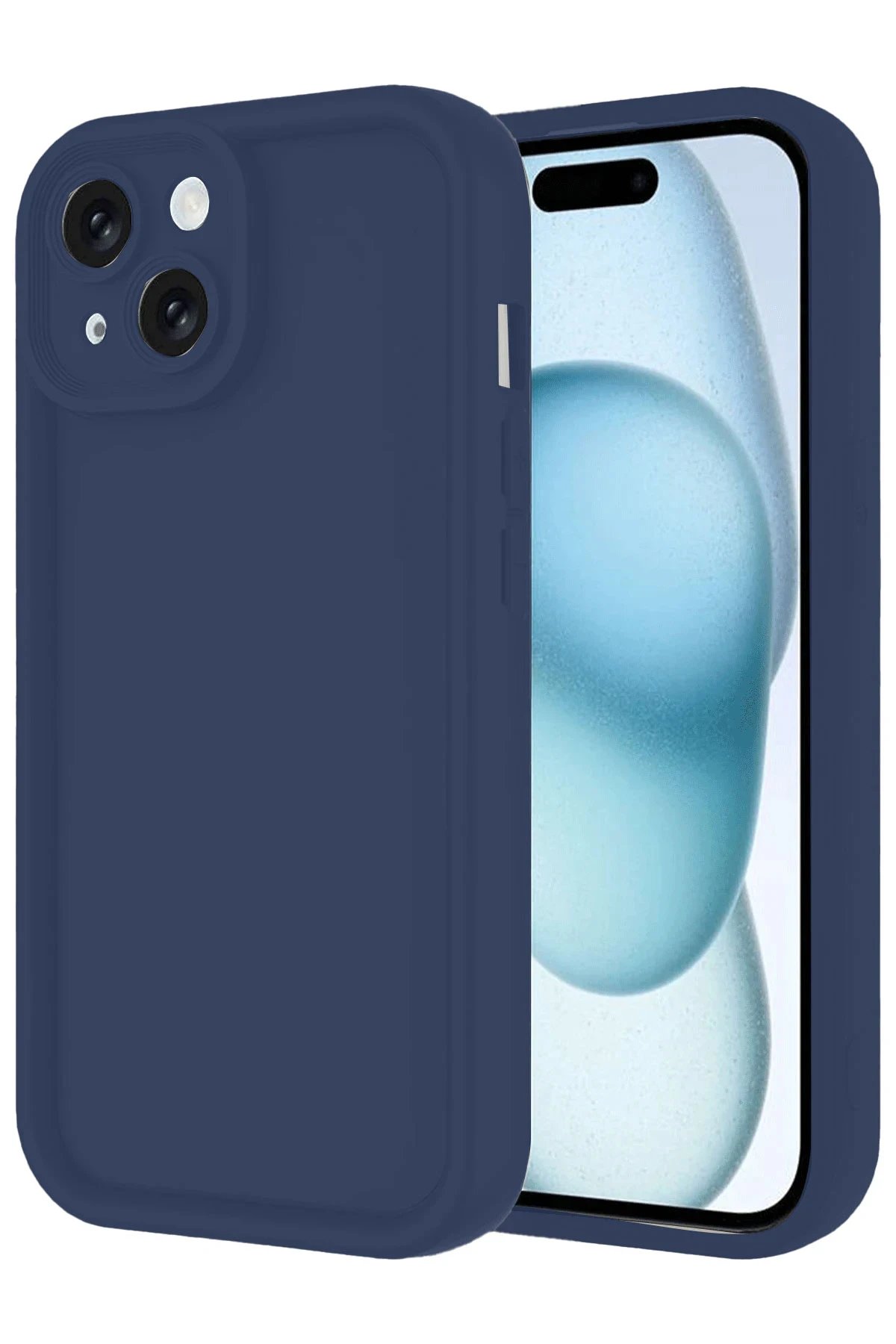 iPhone 14 Kılıf Viera Silikon - Lacivert-(5796)