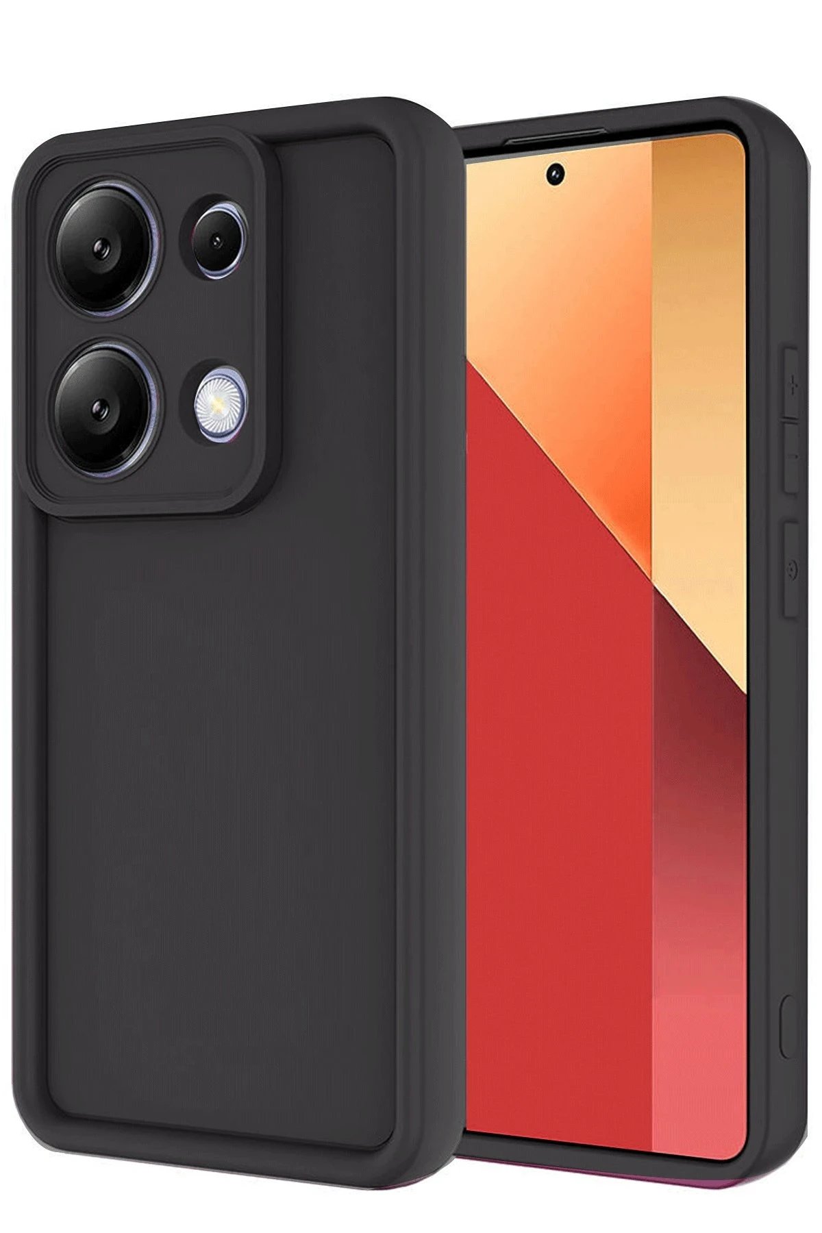 Xiaomi Redmi Note 13 Pro 4G Kılıf Viera Silikon - Siyah-(5796)