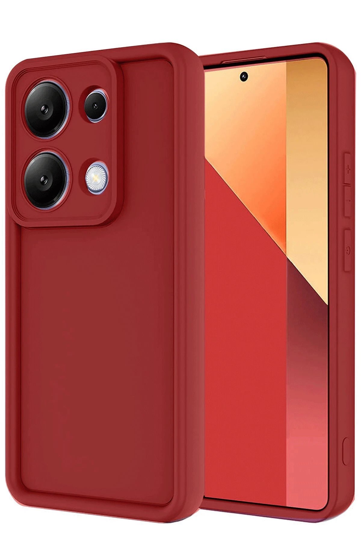 Xiaomi Redmi Note 13 Pro 4G Kılıf Viera Silikon - Kırmızı-(5796)