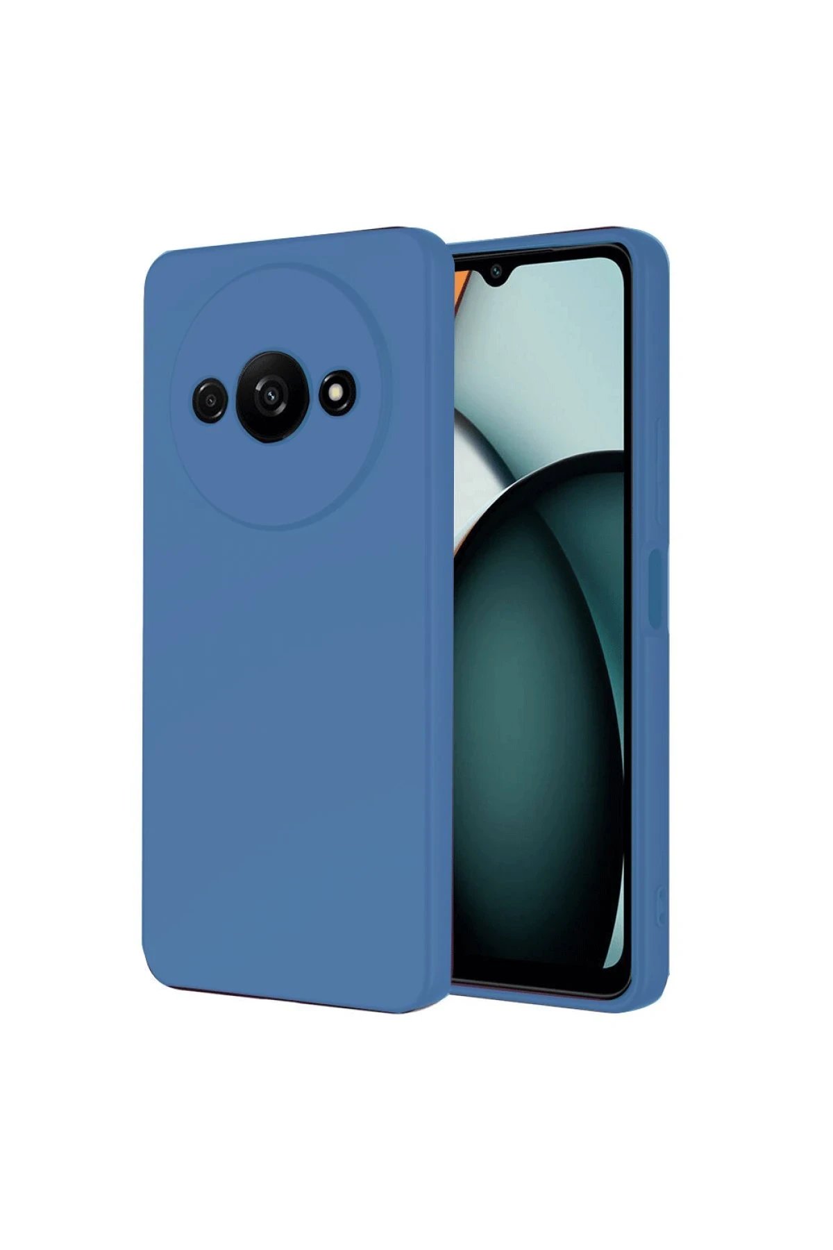 Realme C61 Kılıf First Silikon - Mavi-(5796)