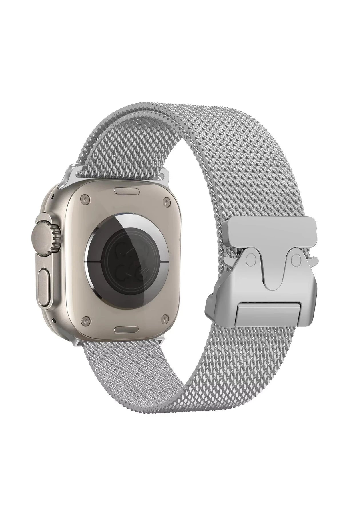 Apple Watch 42mm Milano Metal Kordon - Yıldız Işığı-(5796)