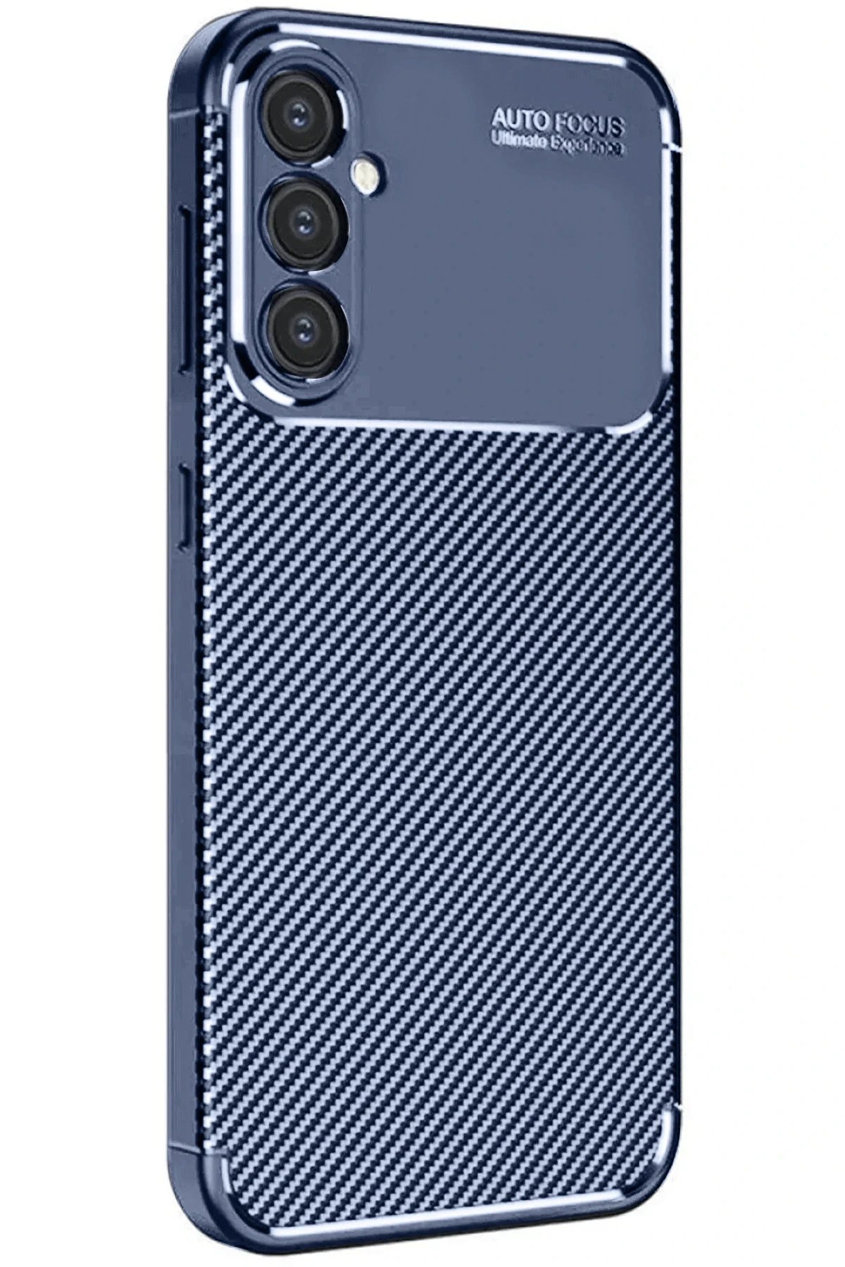 Samsung Galaxy A16 5G Kılıf Auto Focus Karbon Kapak - Lacivert-(5796)