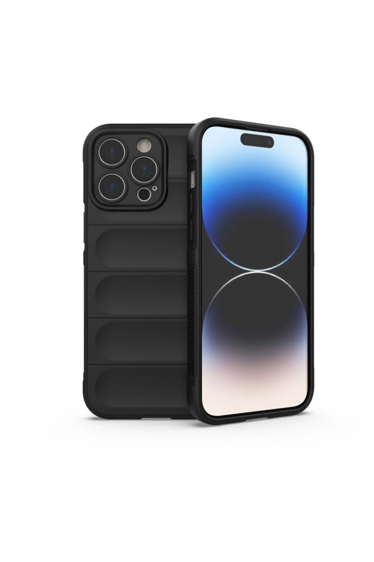 iPhone 16 Pro Kılıf Optimum Silikon - Siyah-(5796)