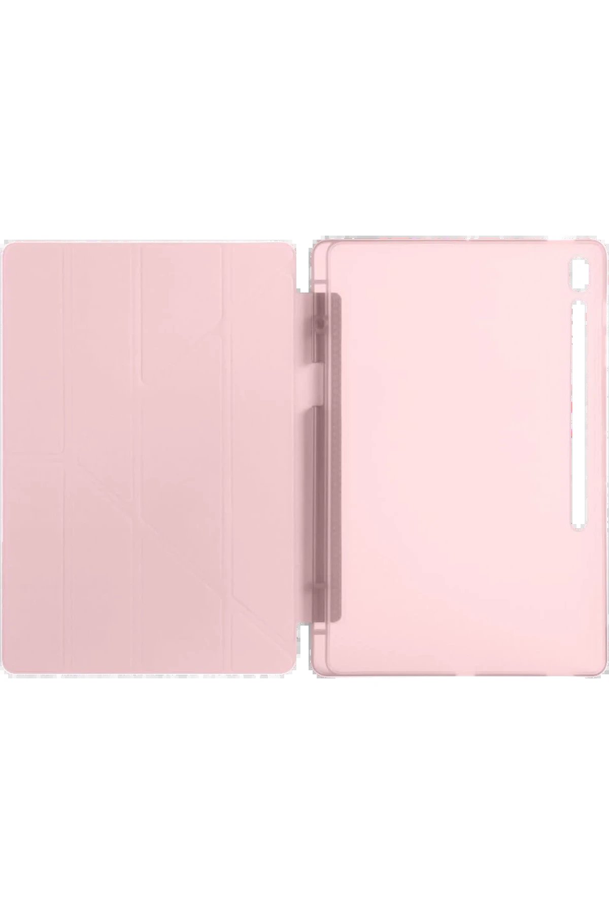 iPad Pro 13 (2024) Kılıf Kalemlikli Hugo Tablet Kılıfı - Rose Gold-(5796)