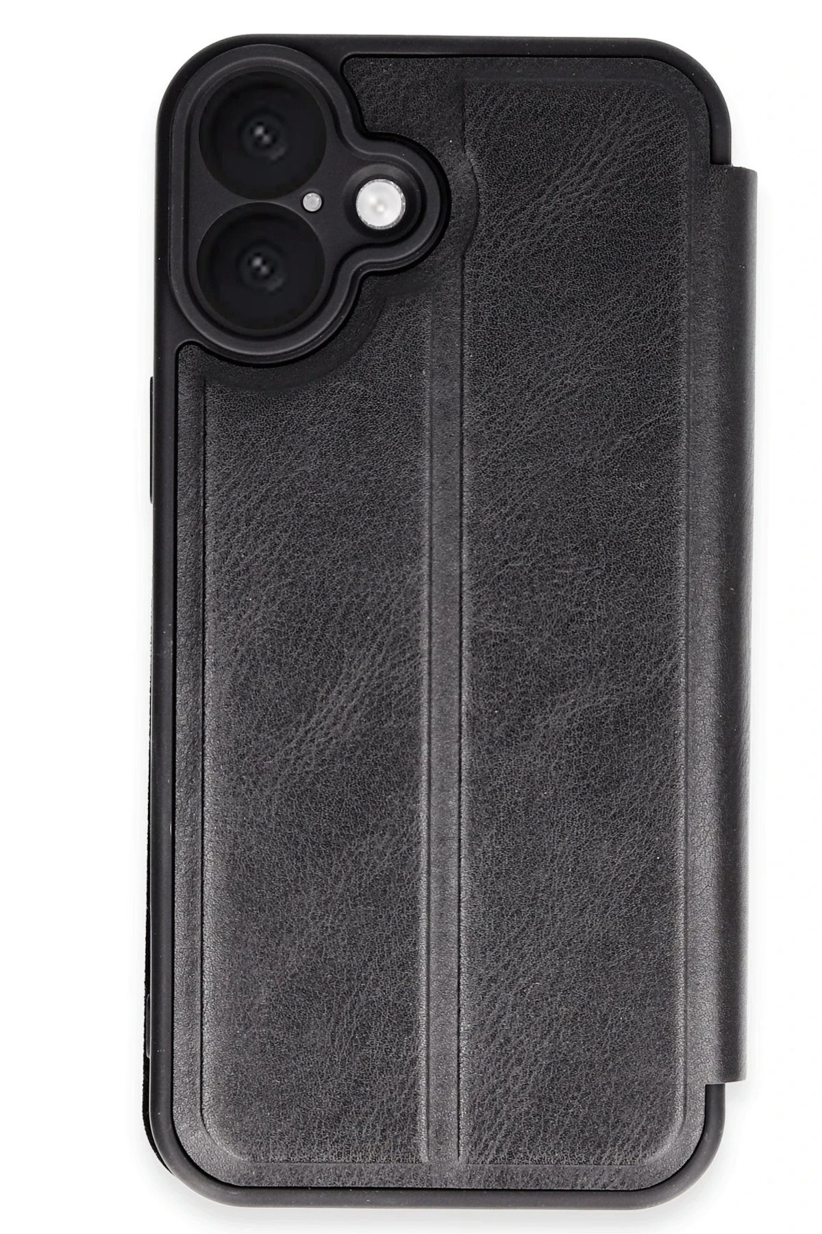 iPhone 16 Plus Kılıf Flip Cover - Siyah-(5796)