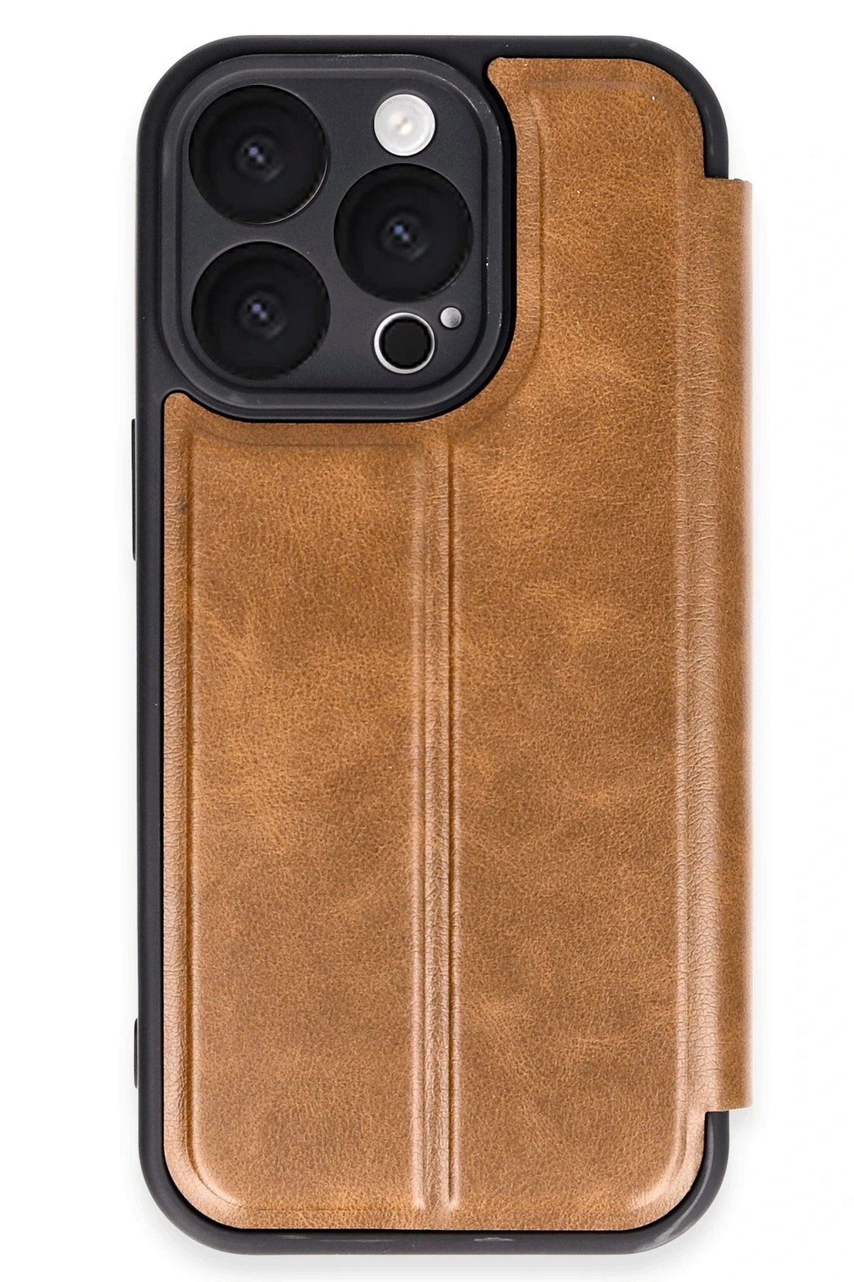 iPhone 16 Pro Kılıf Flip Cover - Taba-(5796)