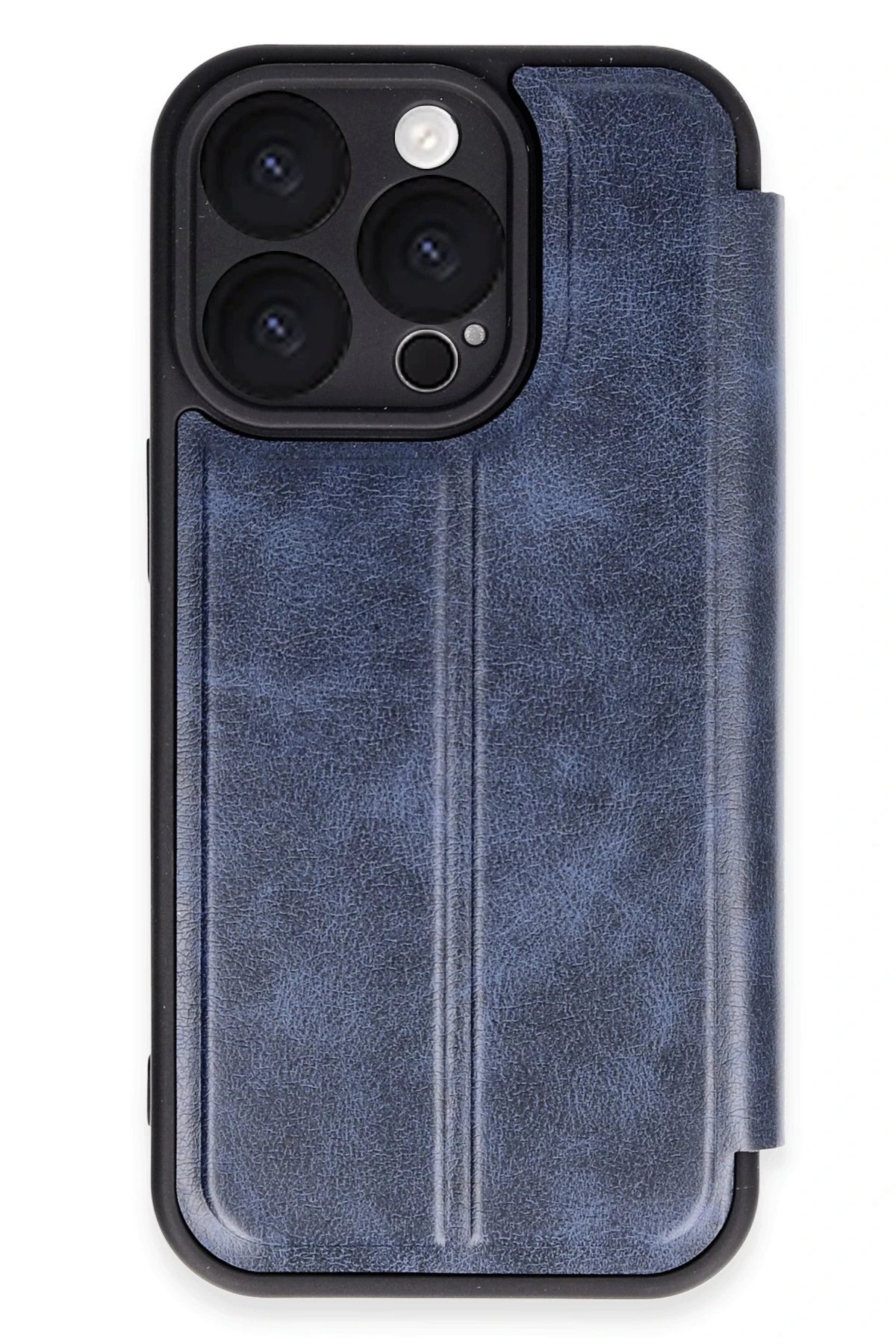 iPhone 16 Pro Max Kılıf Flip Cover - Lacivert-(5796)