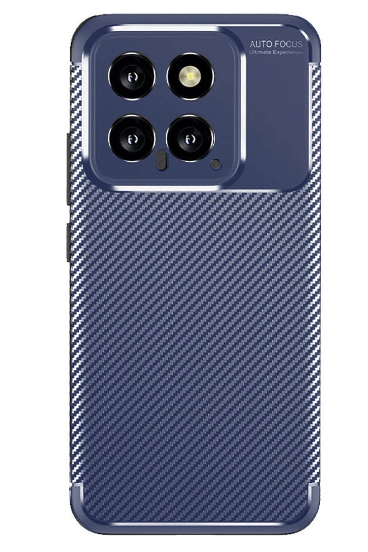 Xiaomi Mi 14T Kılıf Auto Focus Karbon Kapak - Lacivert-(5796)