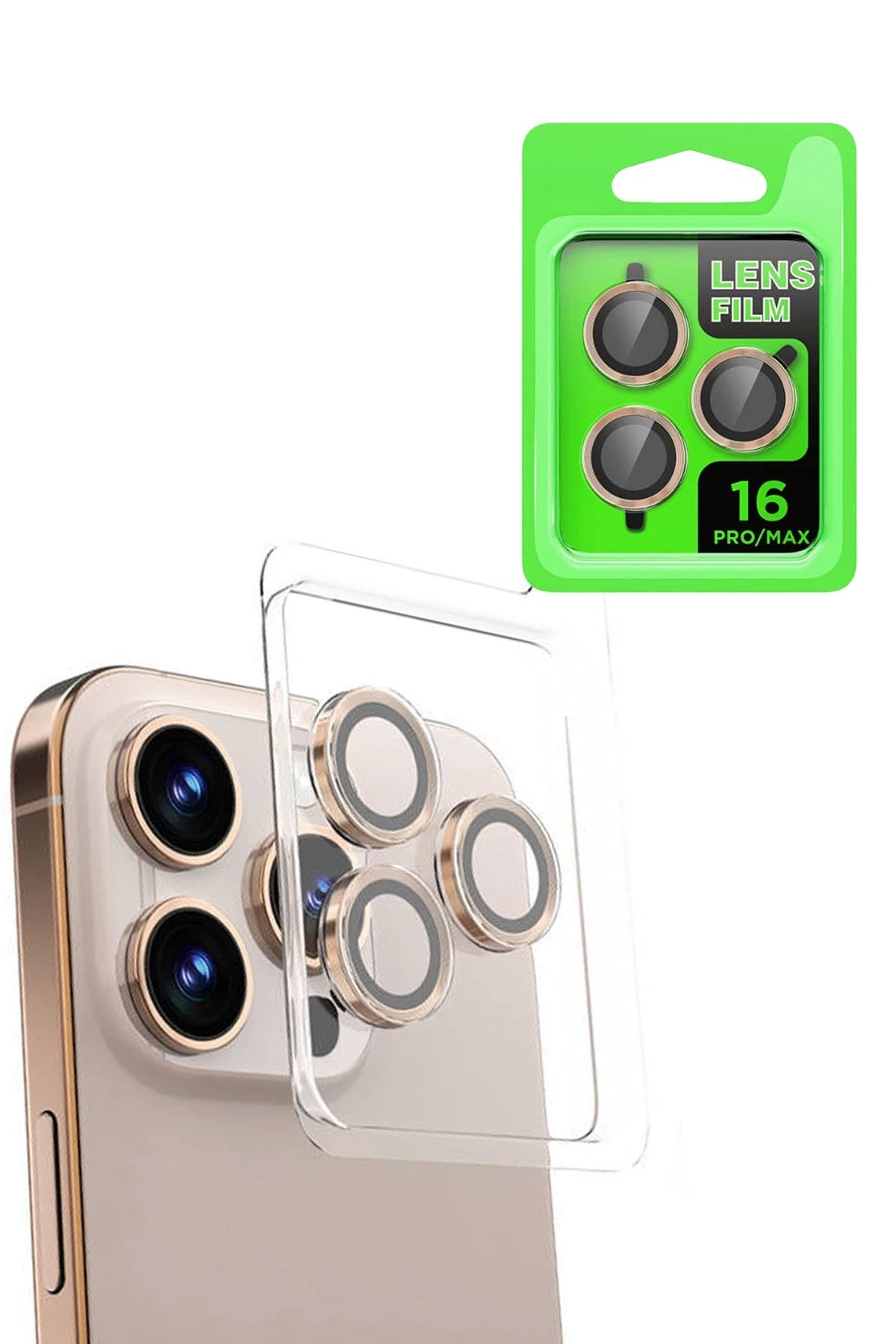 iPhone 16 Pro Raze Metal Kamera Lens - Natural Grey-(5796)