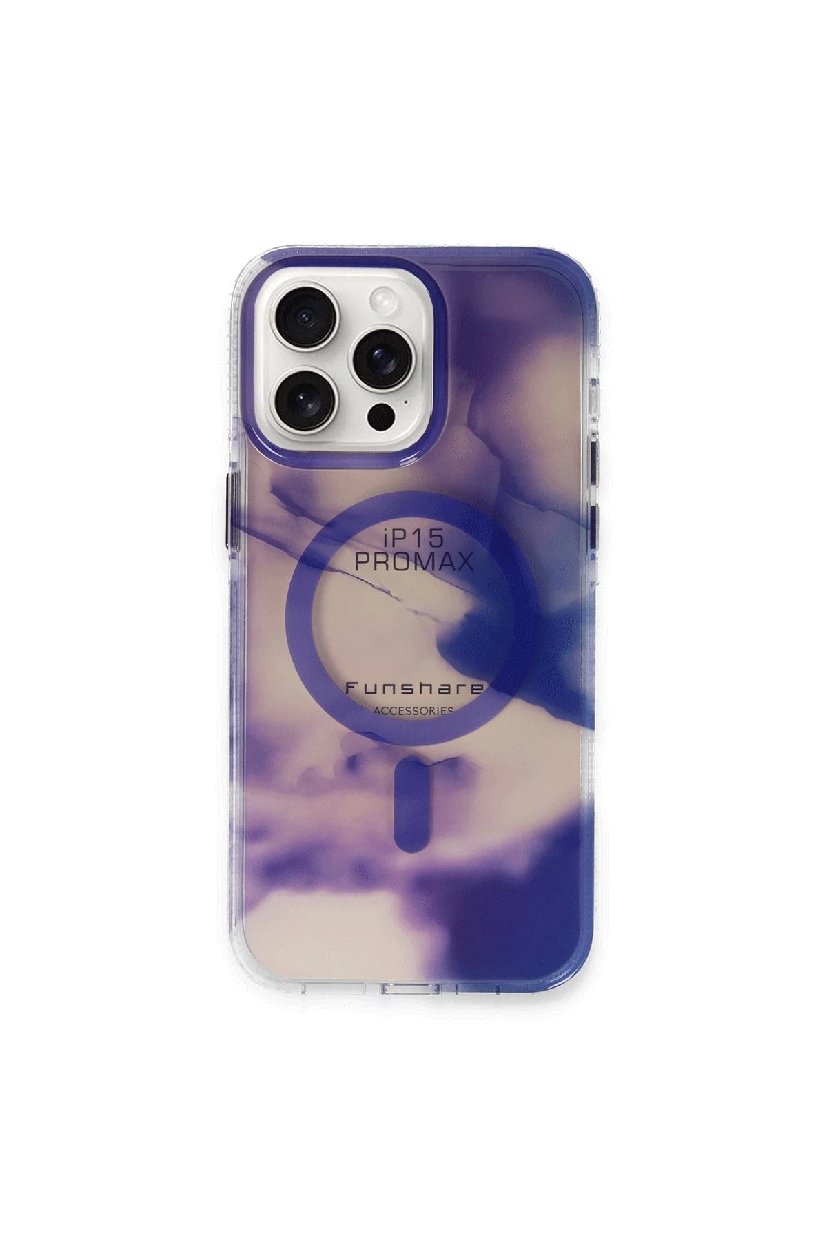 iPhone 15 Pro Max Phantom Magsafe Kapak - Mor-(5796)