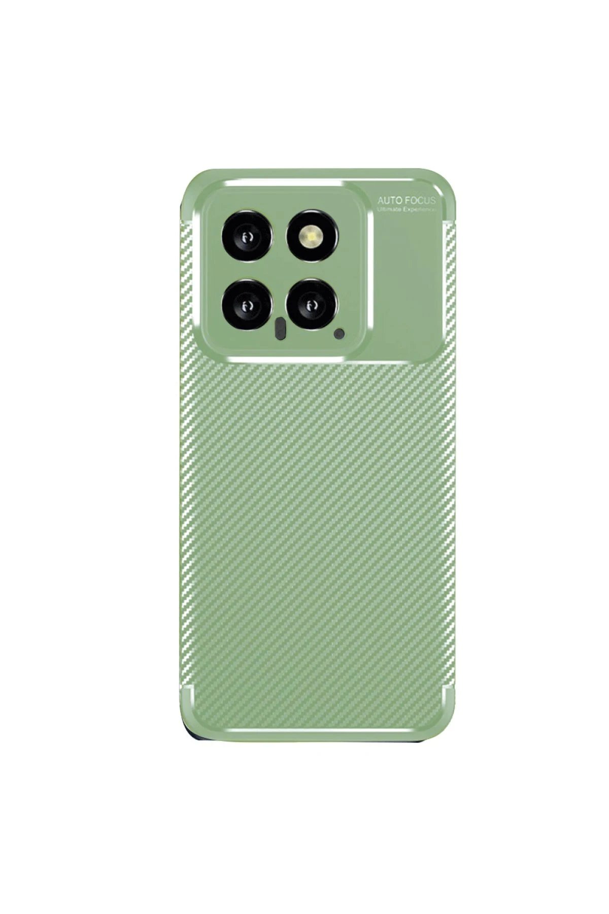 Xiaomi Mi 14T Kılıf Auto Focus Karbon Kapak - Su Yeşili-(5796)