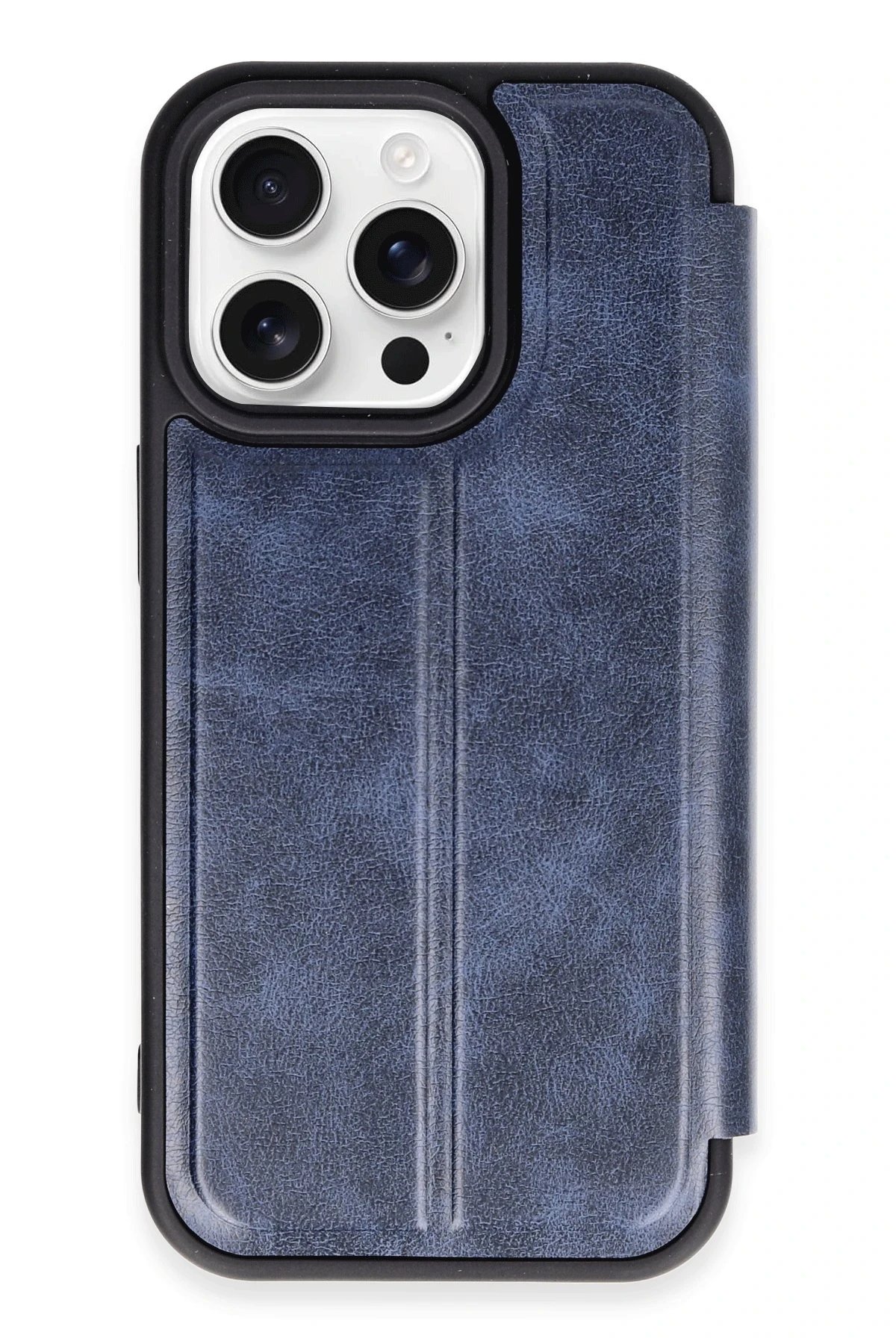 iPhone 14 Pro Max Kılıf Flip Cover - Lacivert-(5796)