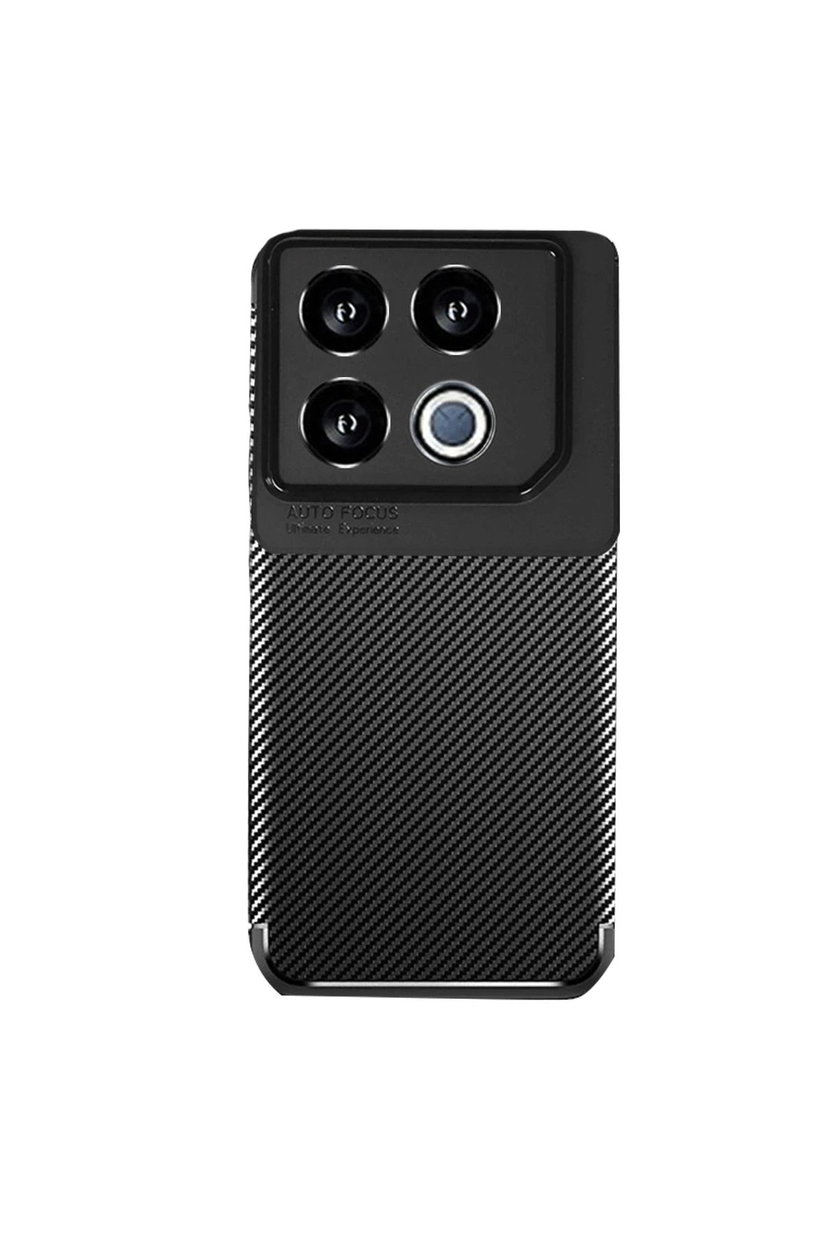 İnfinix GT 20 Pro Kılıf Auto Focus Karbon Kapak - Siyah-(5796)