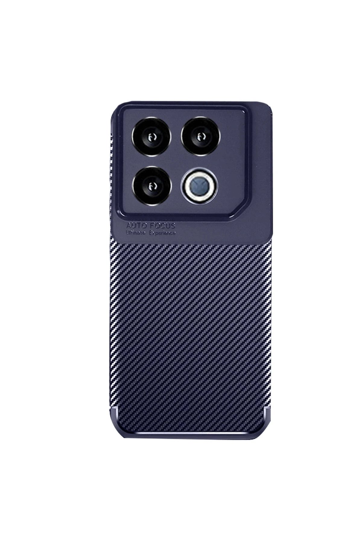 İnfinix GT 20 Pro Kılıf Auto Focus Karbon Kapak - Lacivert-(5796)