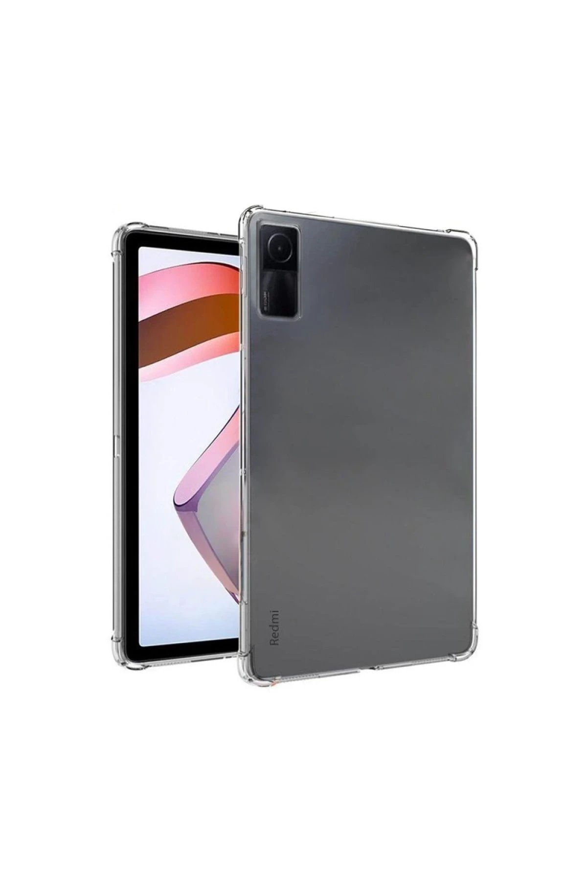 Xiaomi Redmi Pad SE 4G Kılıf Anti Şeffaf Tablet Silikon - Şeffaf-(5796)