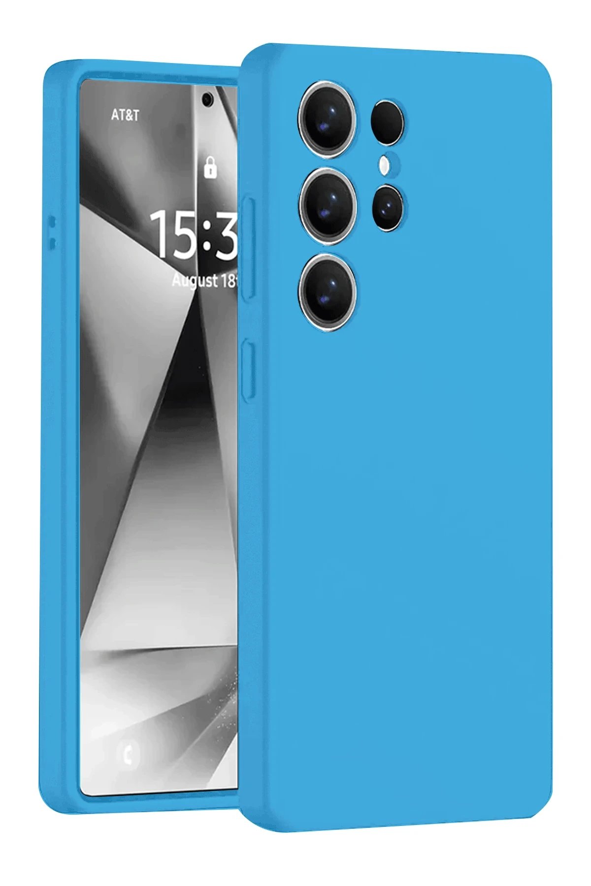 Samsung Galaxy S25 Ultra Kılıf Nano içi Kadife Silikon - Mavi-(5796)