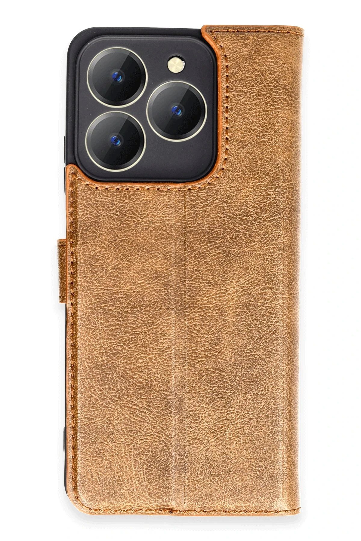 Realme C63 Kılıf Trend S Plus Kapaklı Kılıf - Taba-(5796)