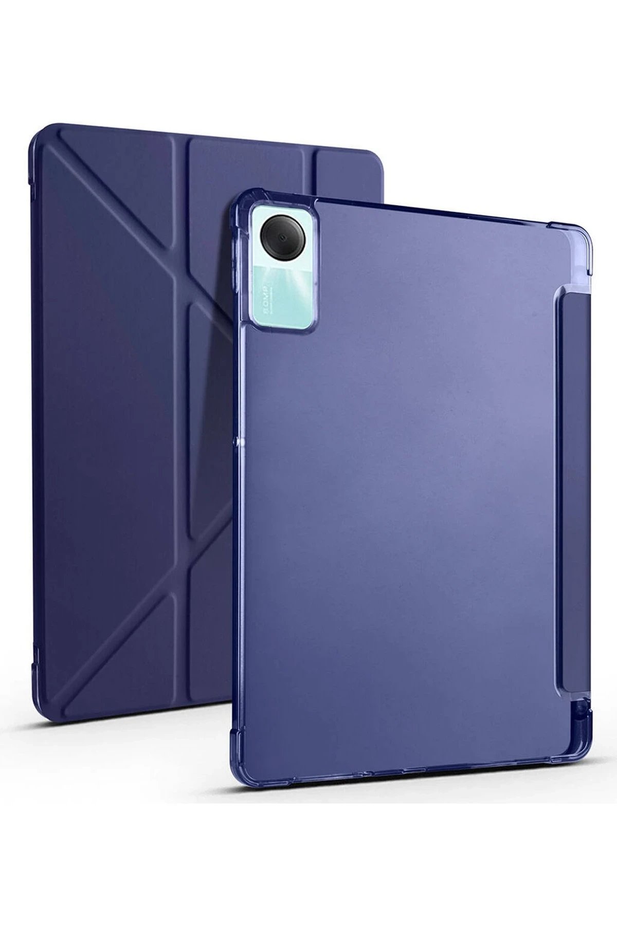 Xiaomi Redmi Pad SE 4G Kılıf Kalemlikli Mars Tablet Kılıfı - Lacivert-(5796)