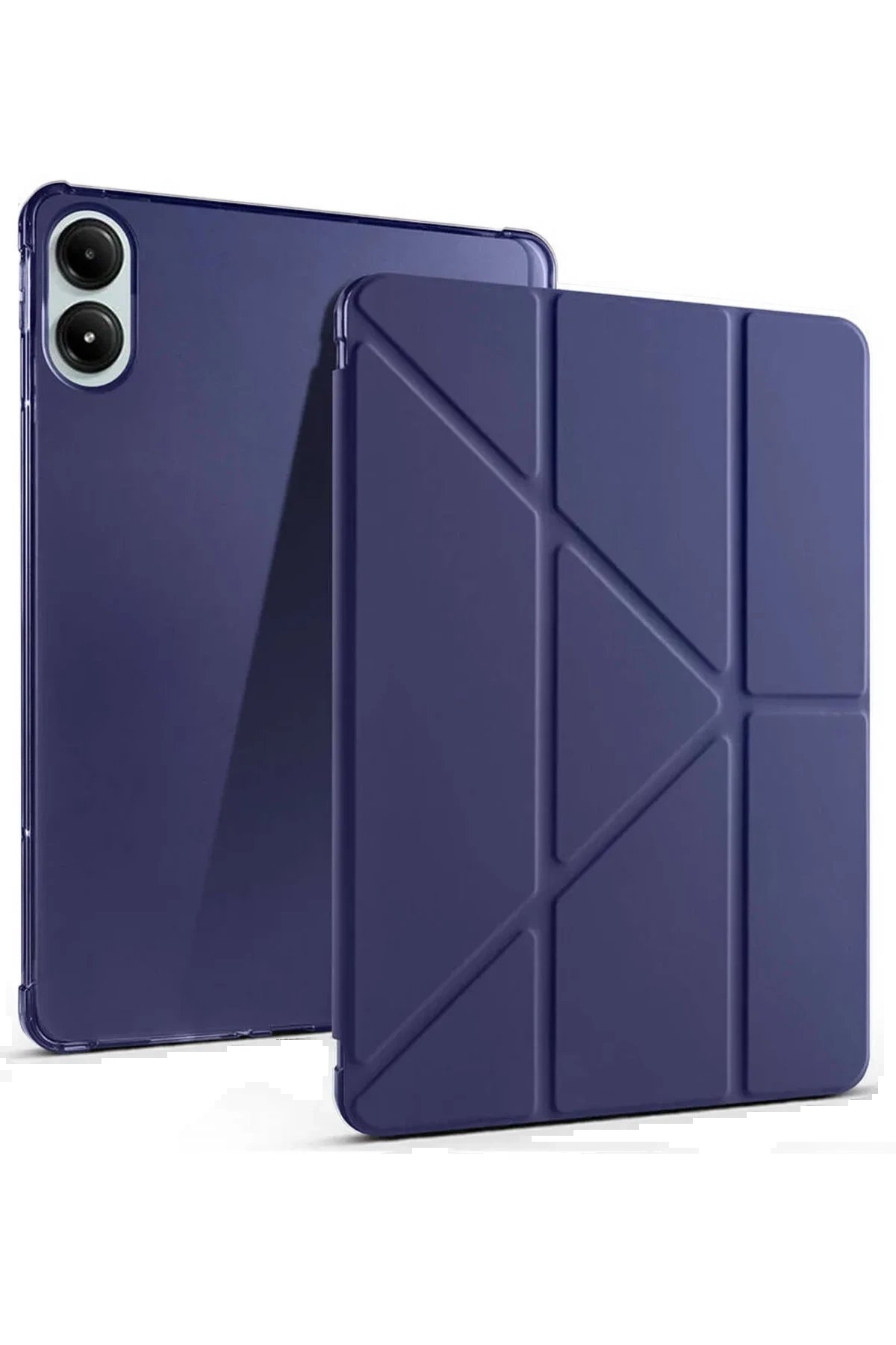 Xiaomi Redmi Pad Pro 12.1 Kılıf Kalemlikli Mars Tablet Kılıfı - Lacivert-(5796)