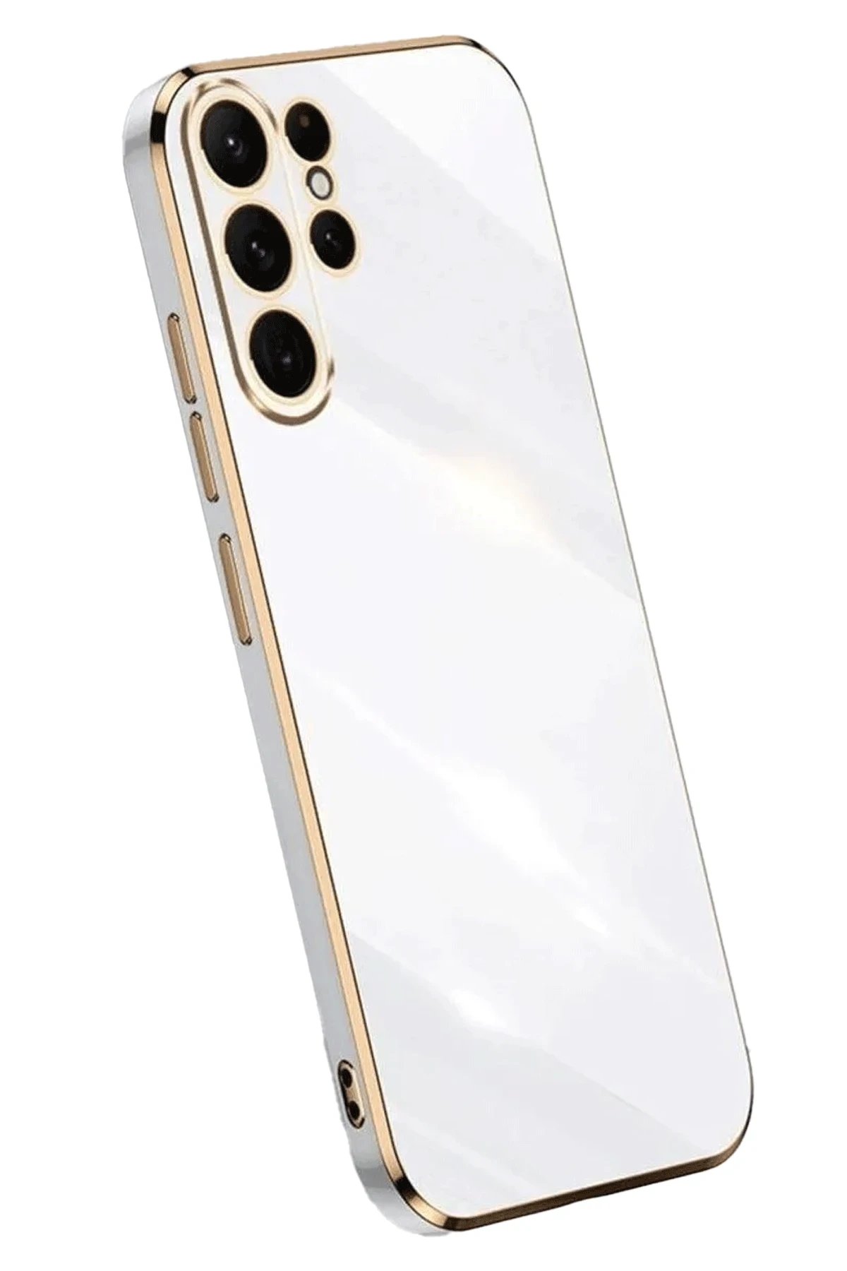 Samsung Galaxy S25 Ultra Kılıf Volet Silikon - Beyaz-(5796)