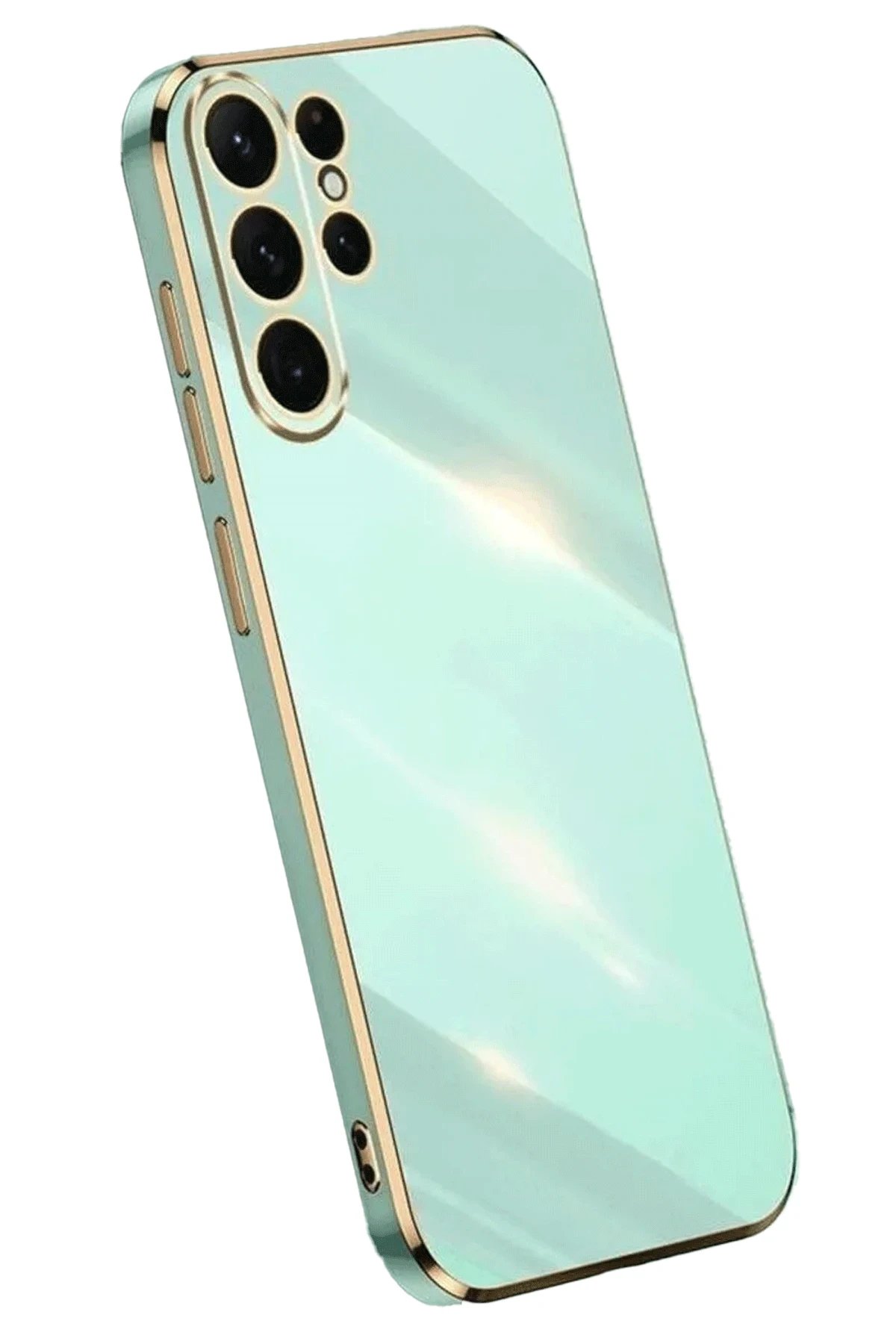 Samsung Galaxy S25 Ultra Kılıf Volet Silikon - Açık Yeşil-(5796)