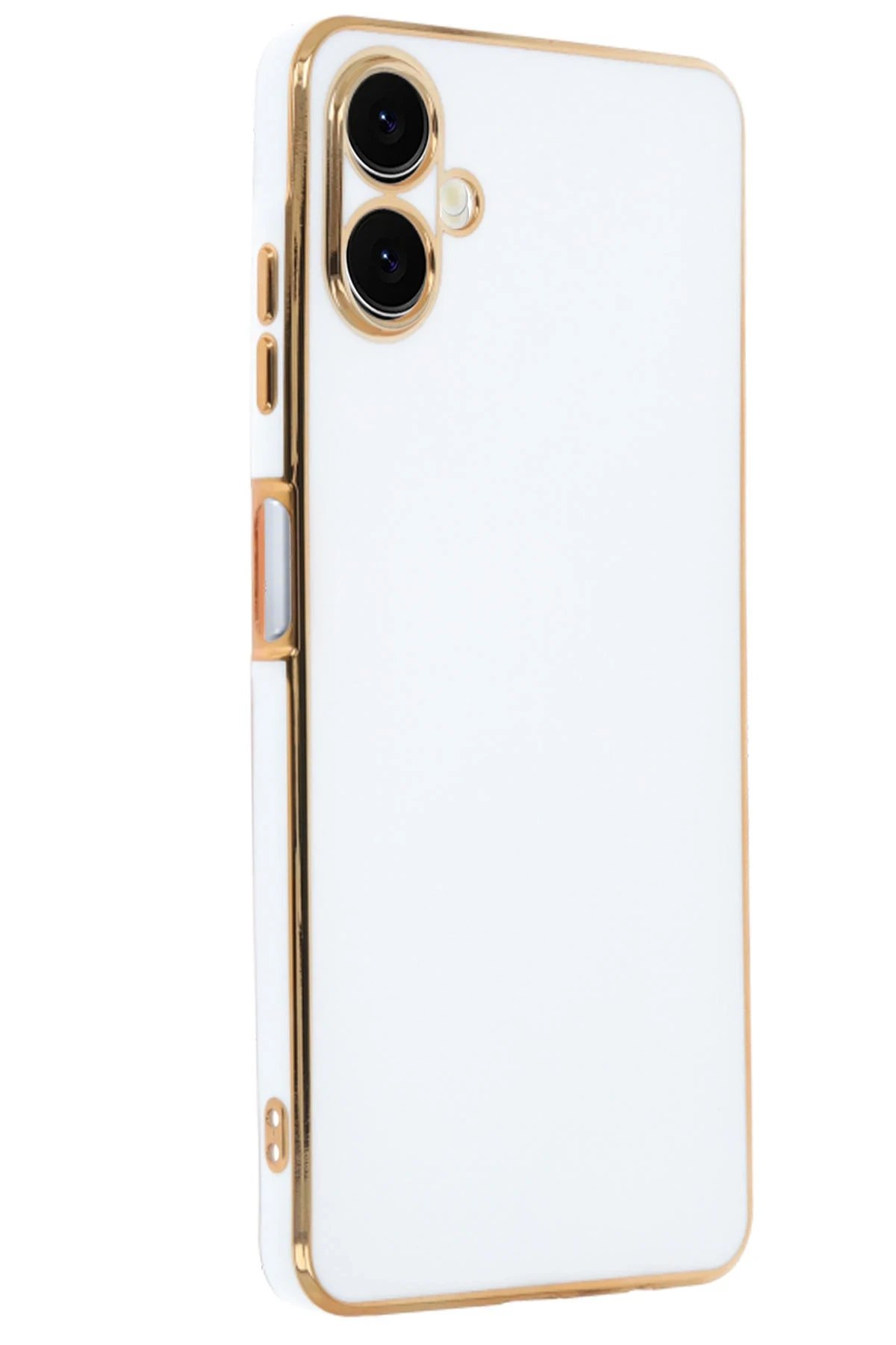 Samsung Galaxy A06 Kılıf Volet Silikon - Beyaz-(5796)