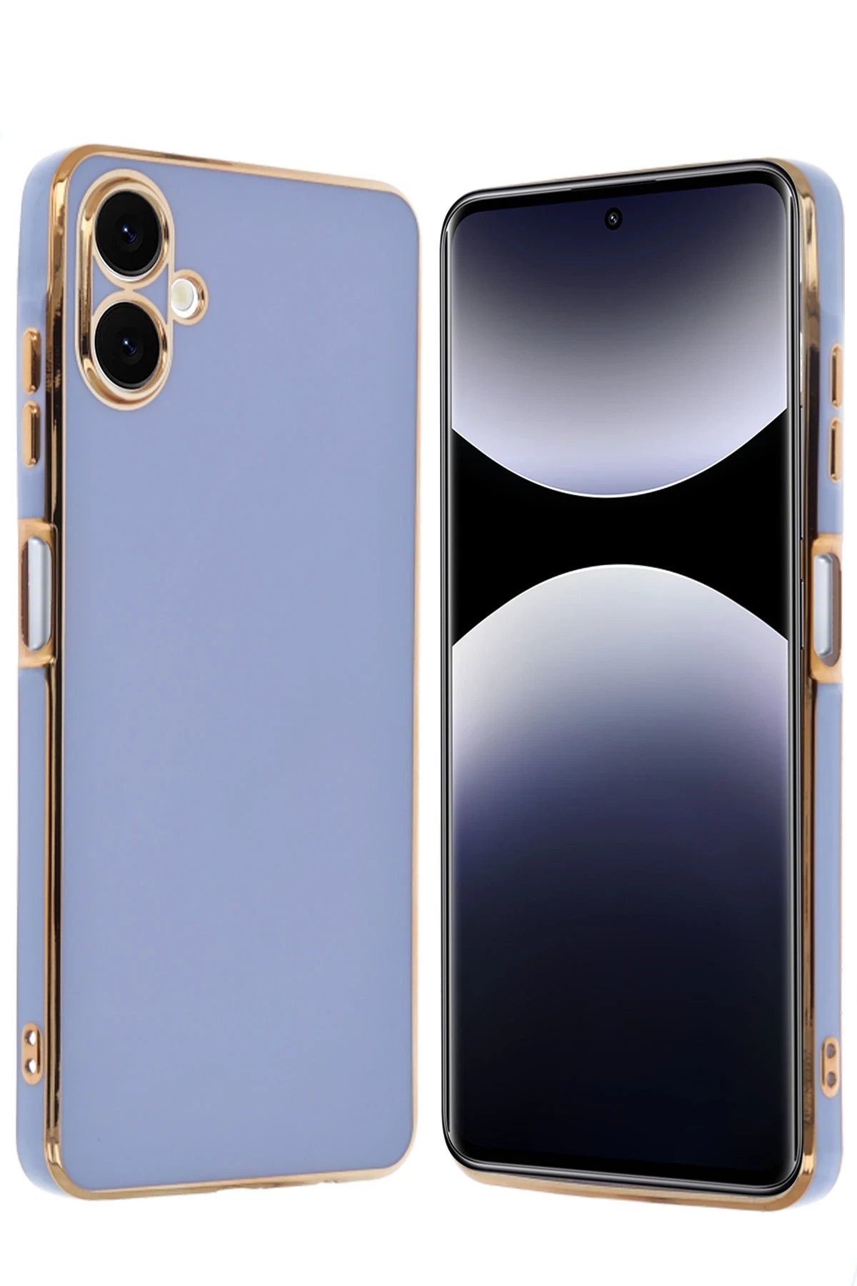 Samsung Galaxy A06 Kılıf Volet Silikon - Mavi-(5796)