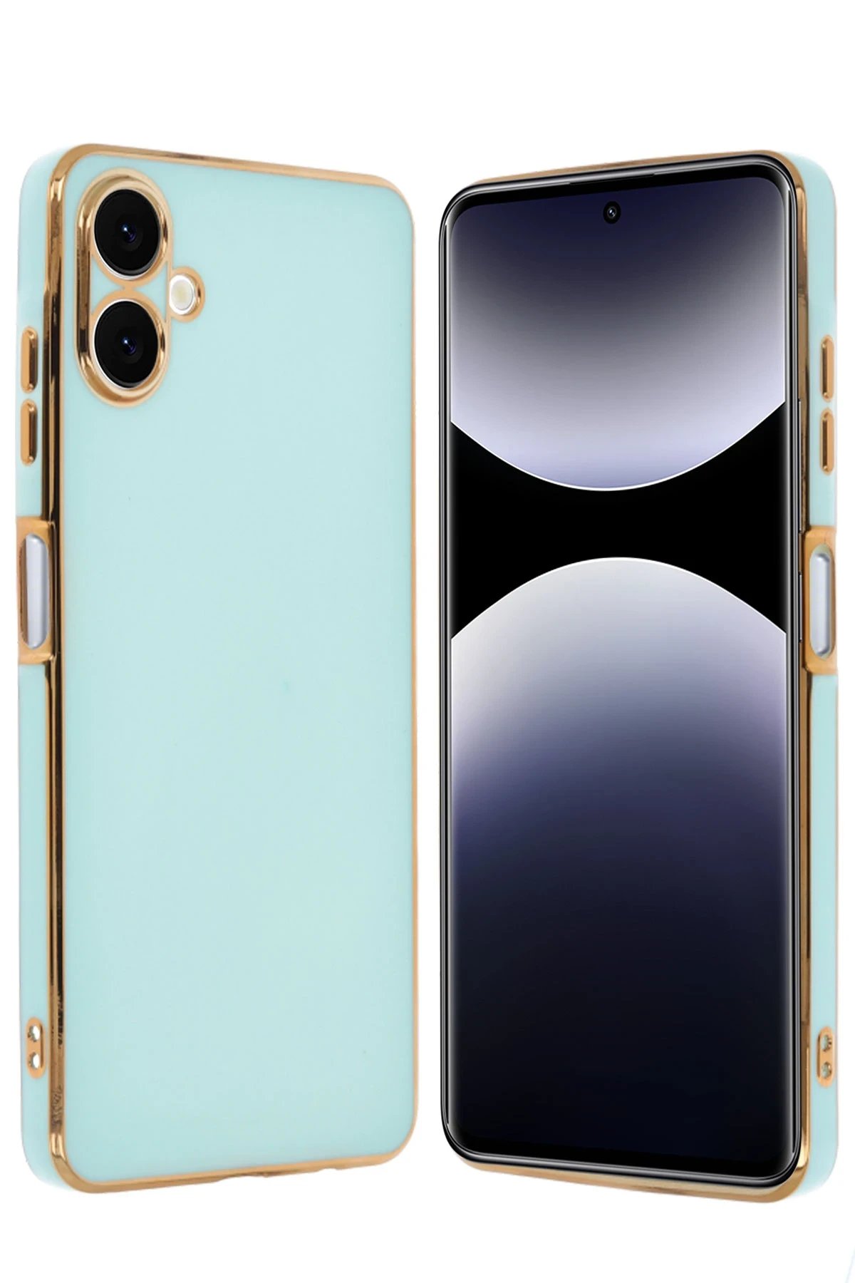 Samsung Galaxy A06 Kılıf Volet Silikon - Açık Yeşil-(5796)